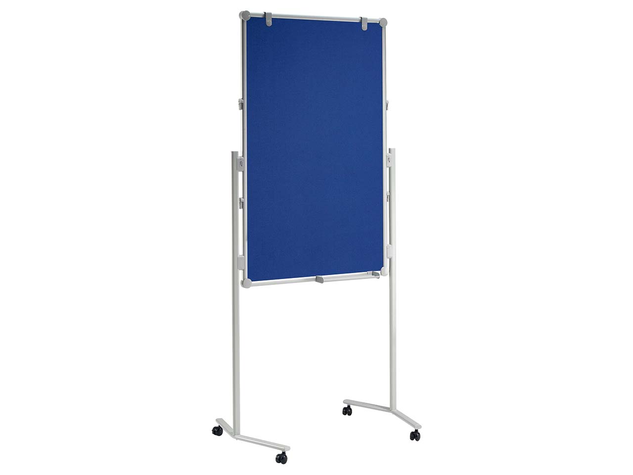 MAUL Moderationswand 'MAULpro' Whiteboard mit Textiloberfläche grau/blau 120 x 75 cm
