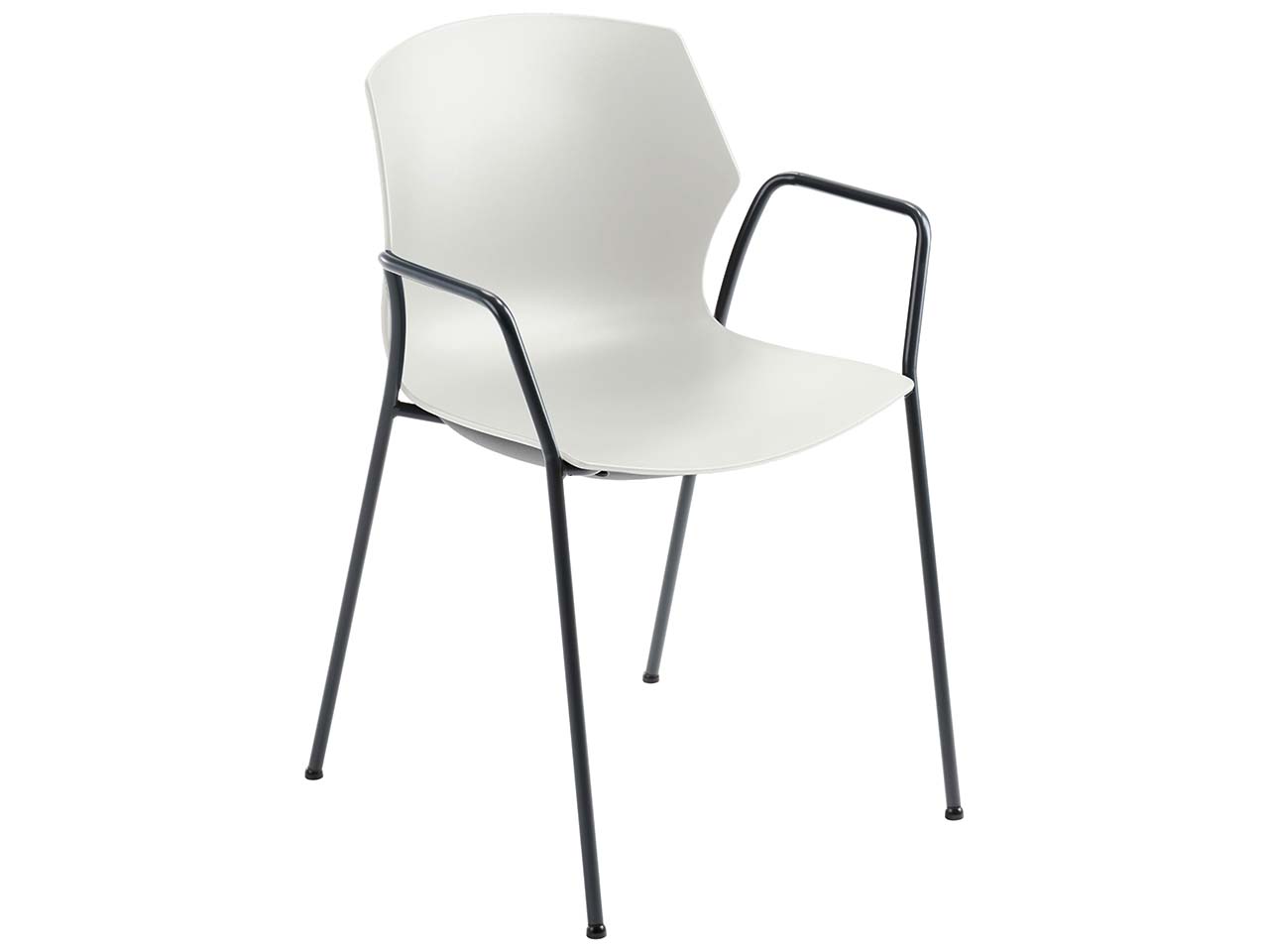 2x Besucherstuhl "2510" weiß