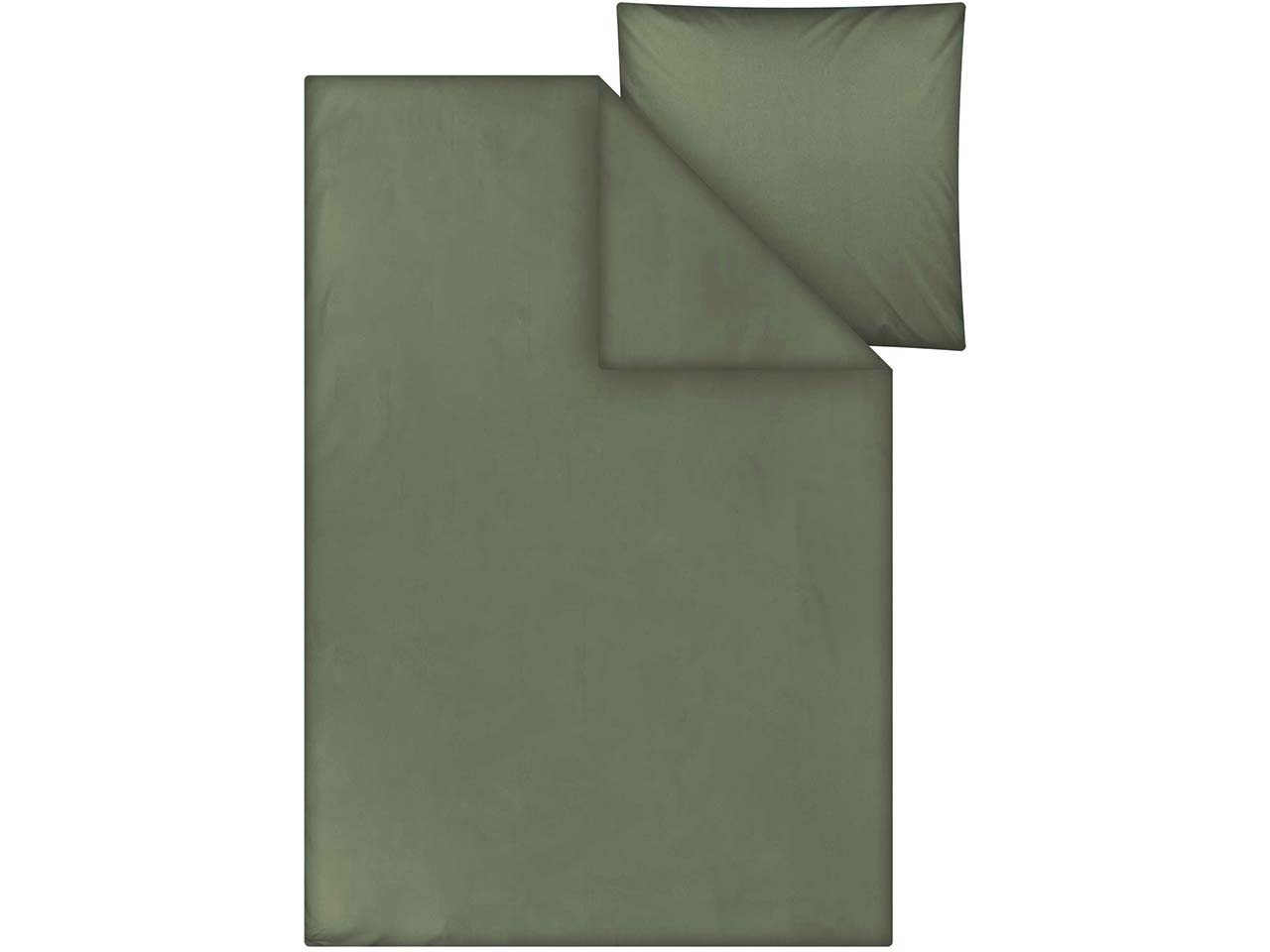 MELA Bio-Bettwäsche 'MAJULI' aus Perkal, 2-tlg., 135 x 200/80 x 80 cm, herbal green