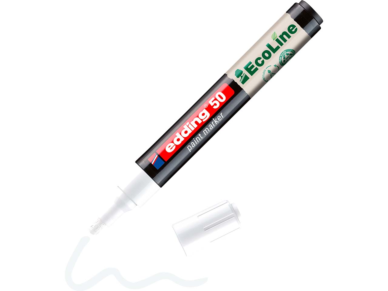 edding Lackmarker "50 EcoLine" wasserbasiert, weiß