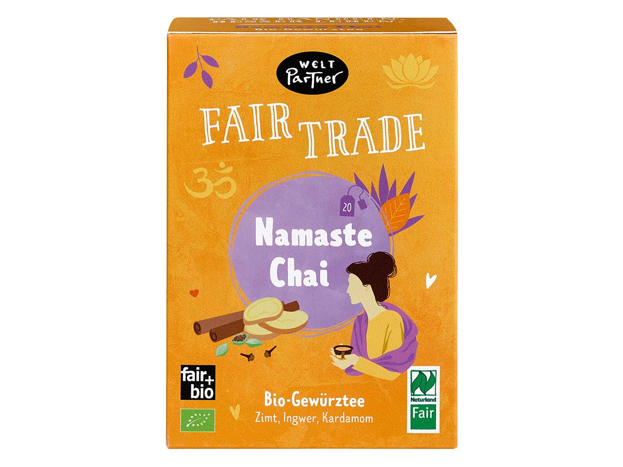 WeltPartner Bio-Gewürztee "Namaste Chai", 20 Stk.