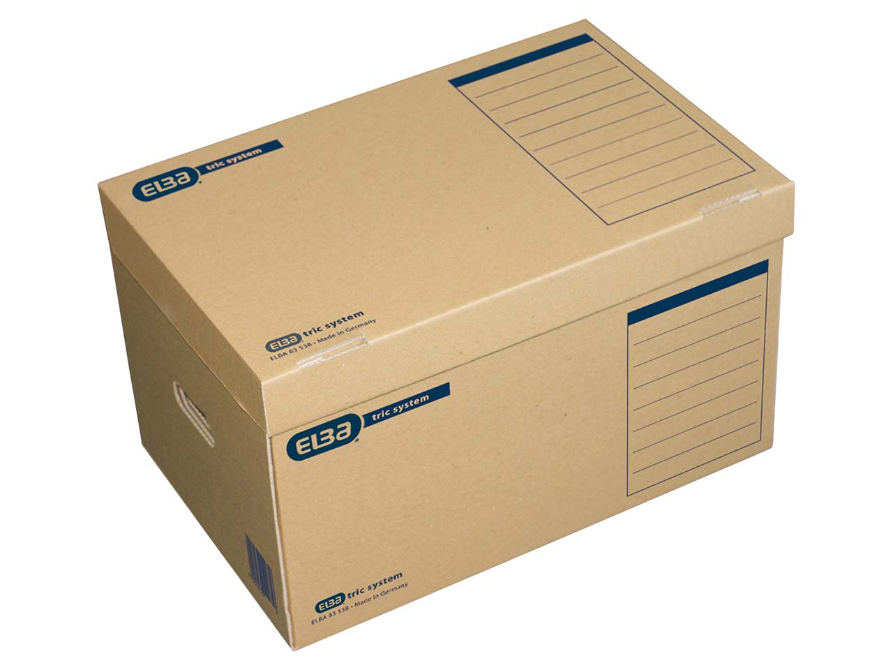 ELBA Systemcontainer 'tric system' mit Deckel, DIN A4, naturbraun