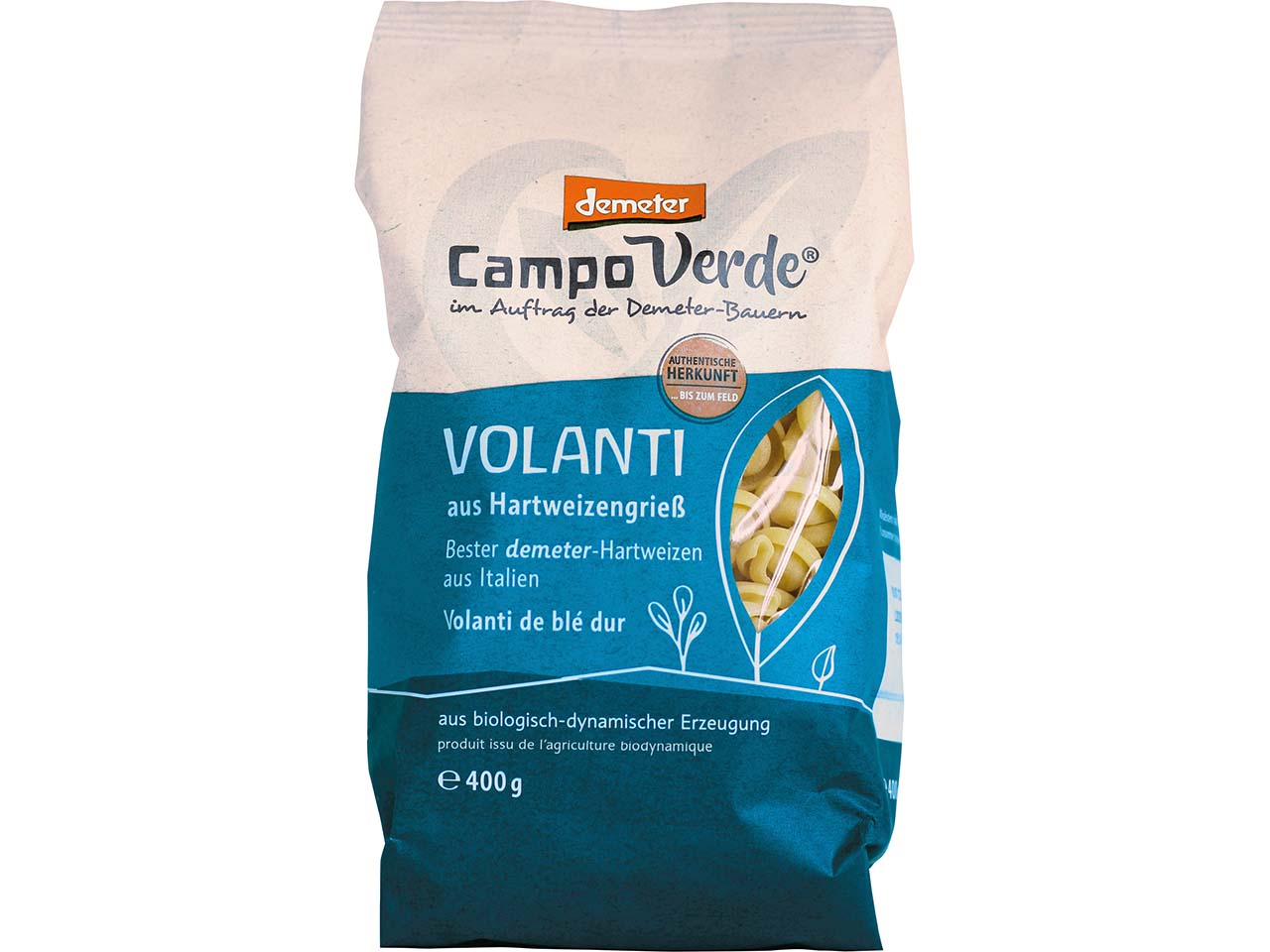 Campo Verde Bio-Volanti aus Hartweizengrieß, 400 g