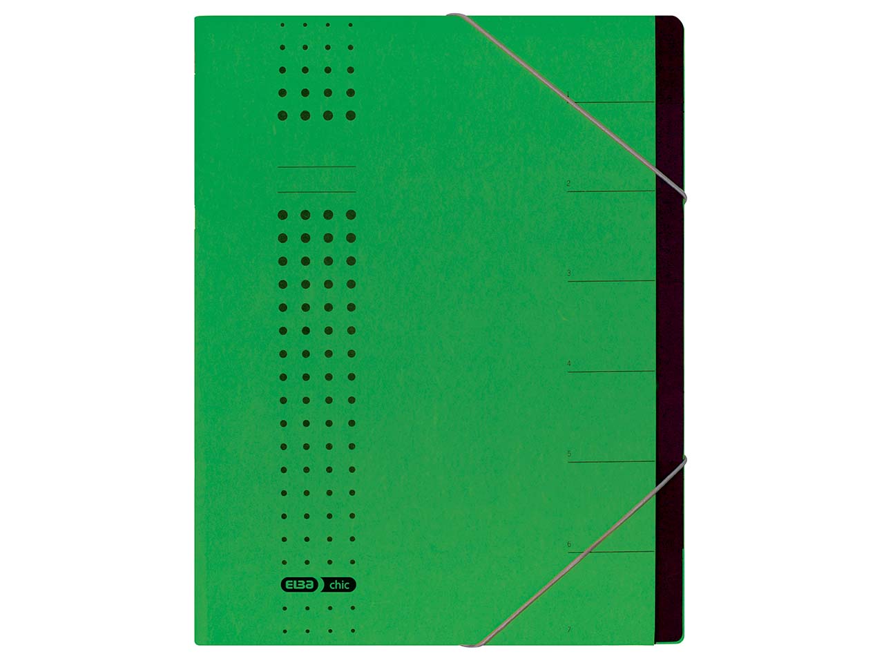 ELBA Ordnungsmappe 'chic' 7 Fächer grün