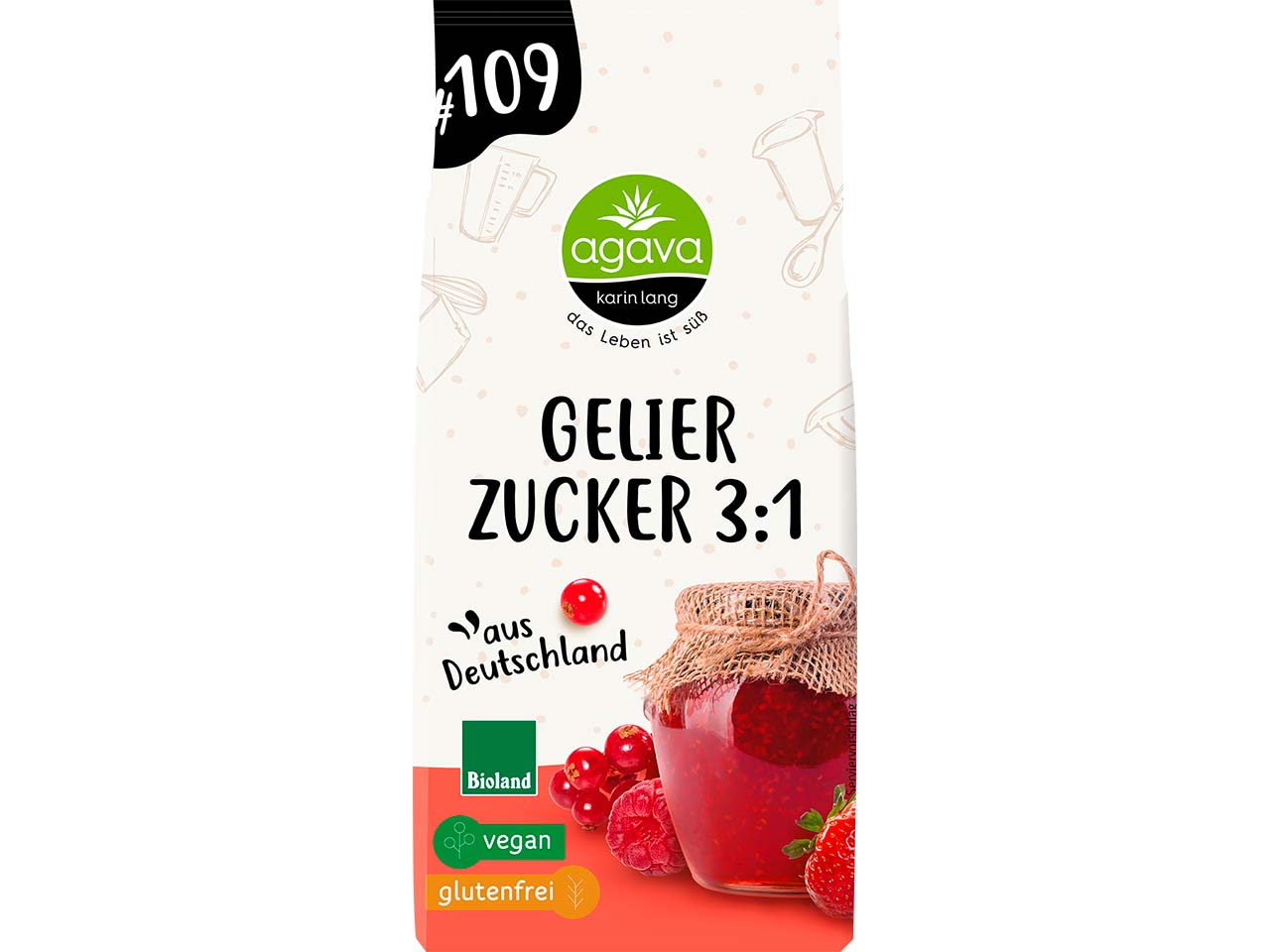 agava Bio-Gelierzucker 3:1, 500 g