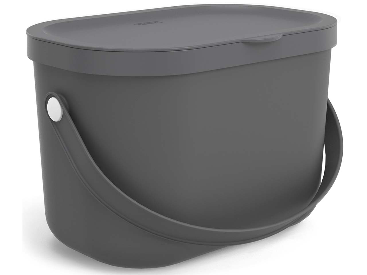 rotho Abfallbehälter "ALBULA" aus Recyclingkunststoff, 3,2 l, anthrazit