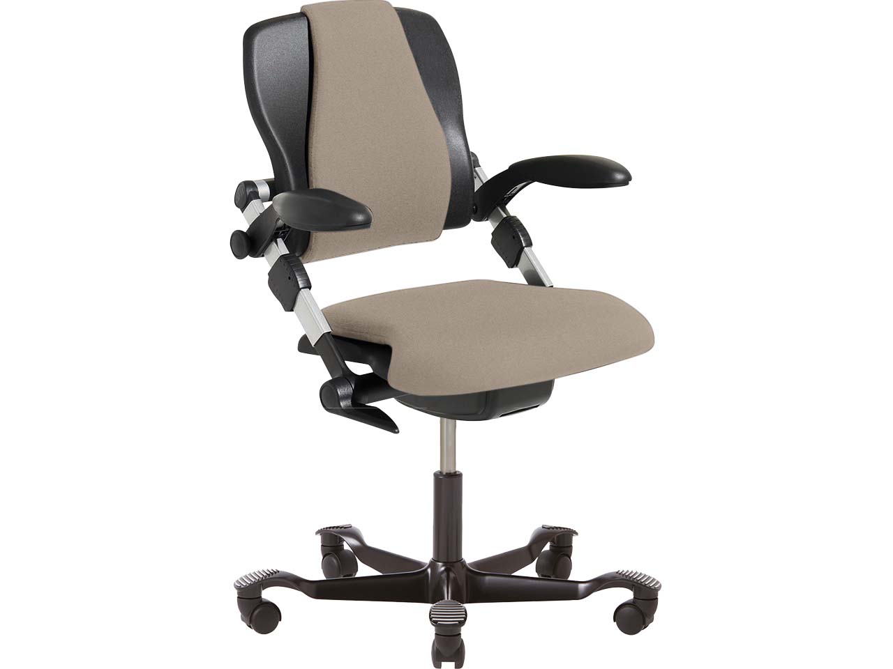 HAG Bürodrehstuhl "H03 340" Gestell: schwarz, Stoff: Select beige