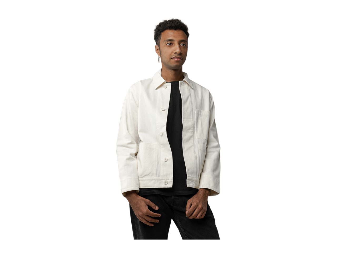 MELA Bio-Herren-Workwear-Twill-Jacke "SENTHIL" cream, Gr. S