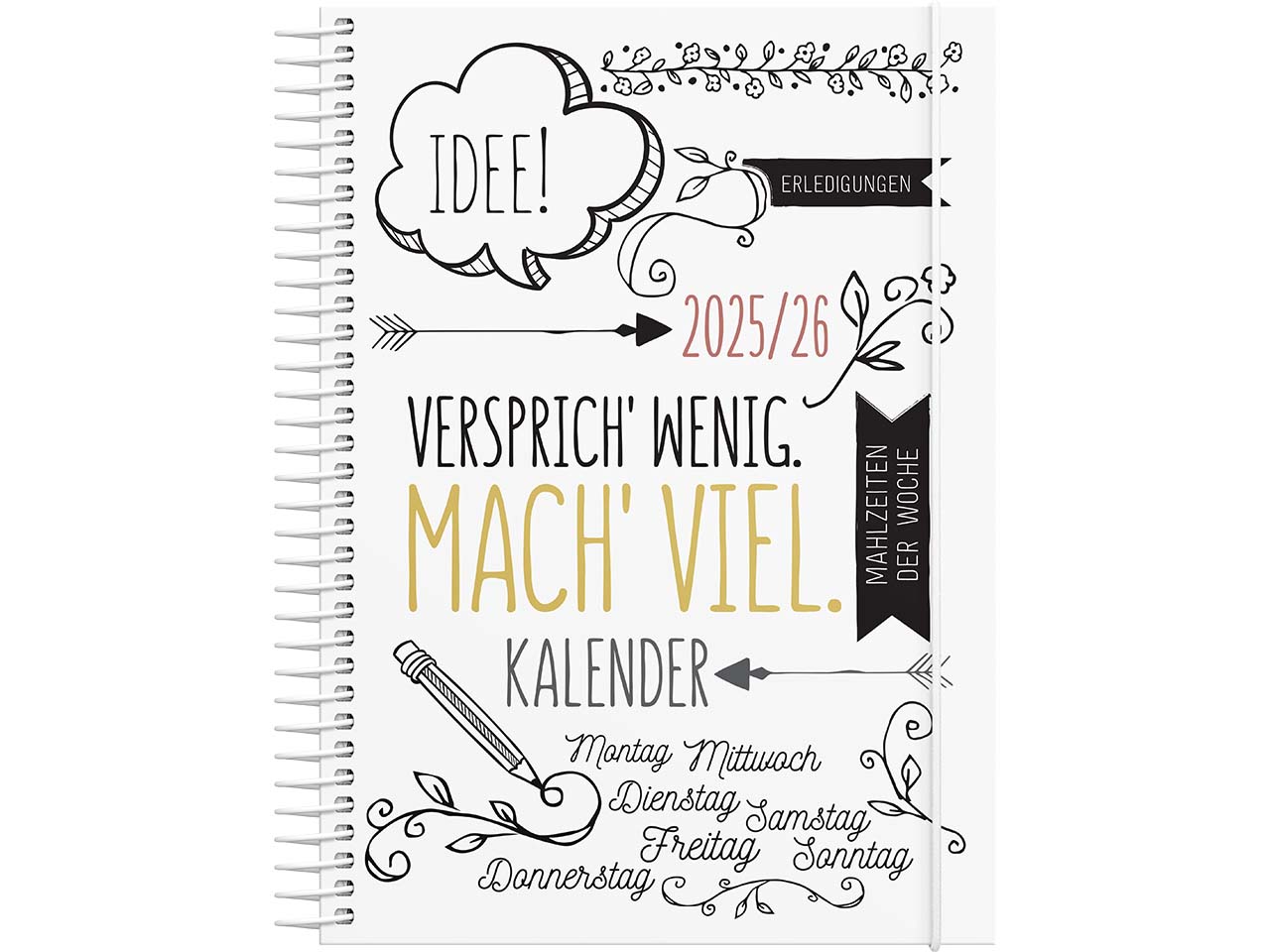 Burde Schulterminplaner "Doodle" 2025/2026, DIN A5