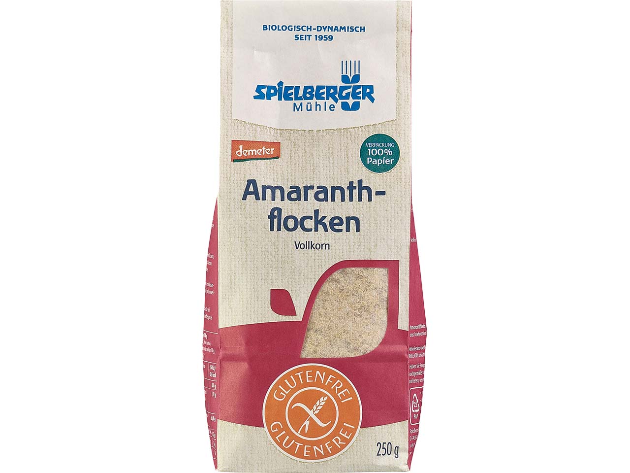 Spielberger Mühle Bio-Amaranthflocken glutenfrei, 250 g