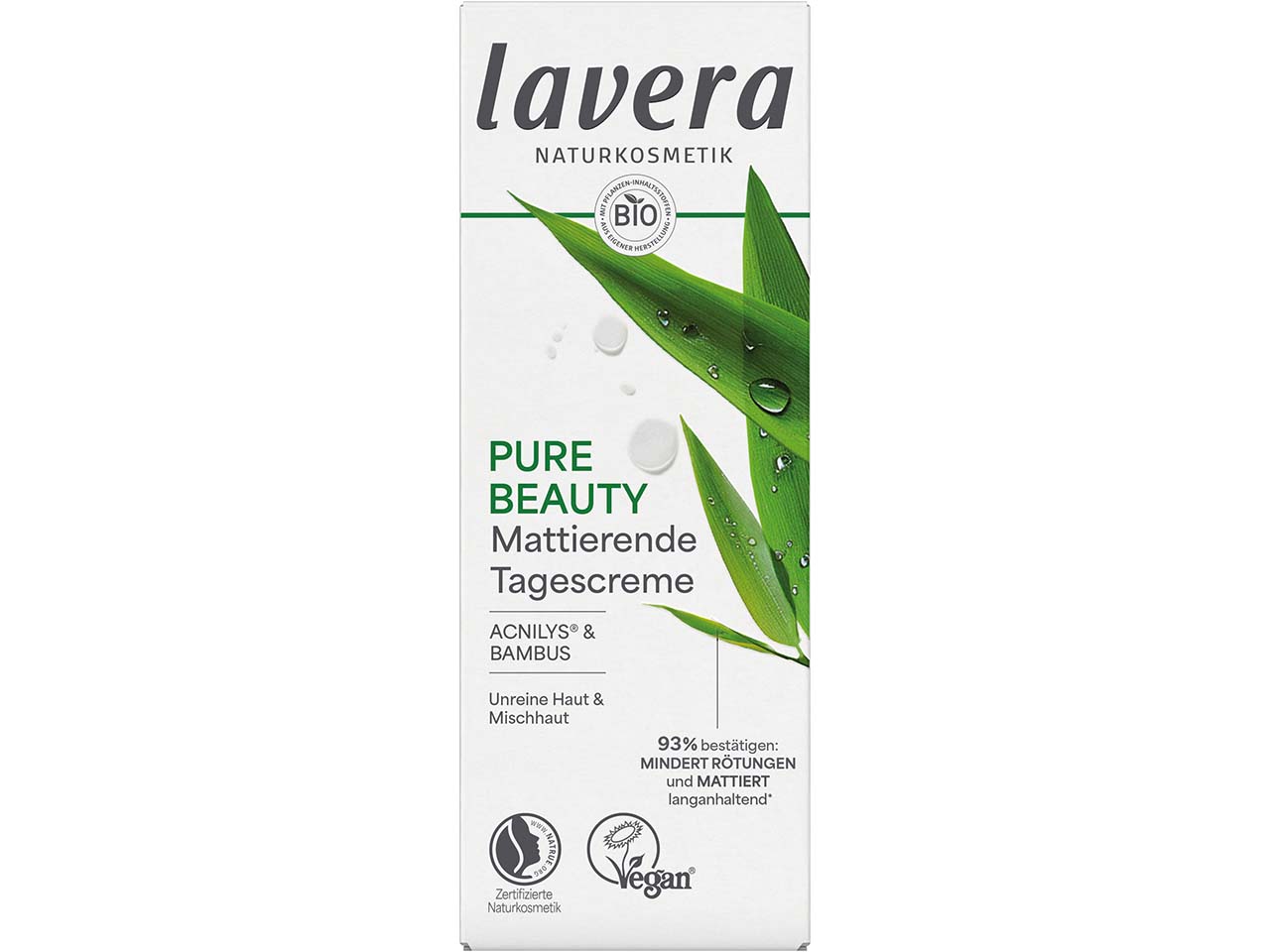 lavera Bio-Tagescreme, mattierend "PURE BEAUTY", 50 ml