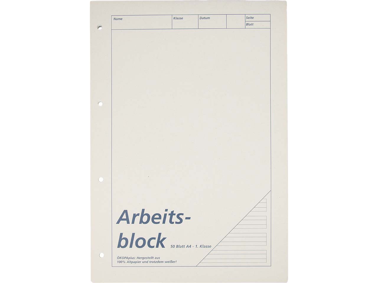 Arbeitsblock RC weiss A4 1. Klasse