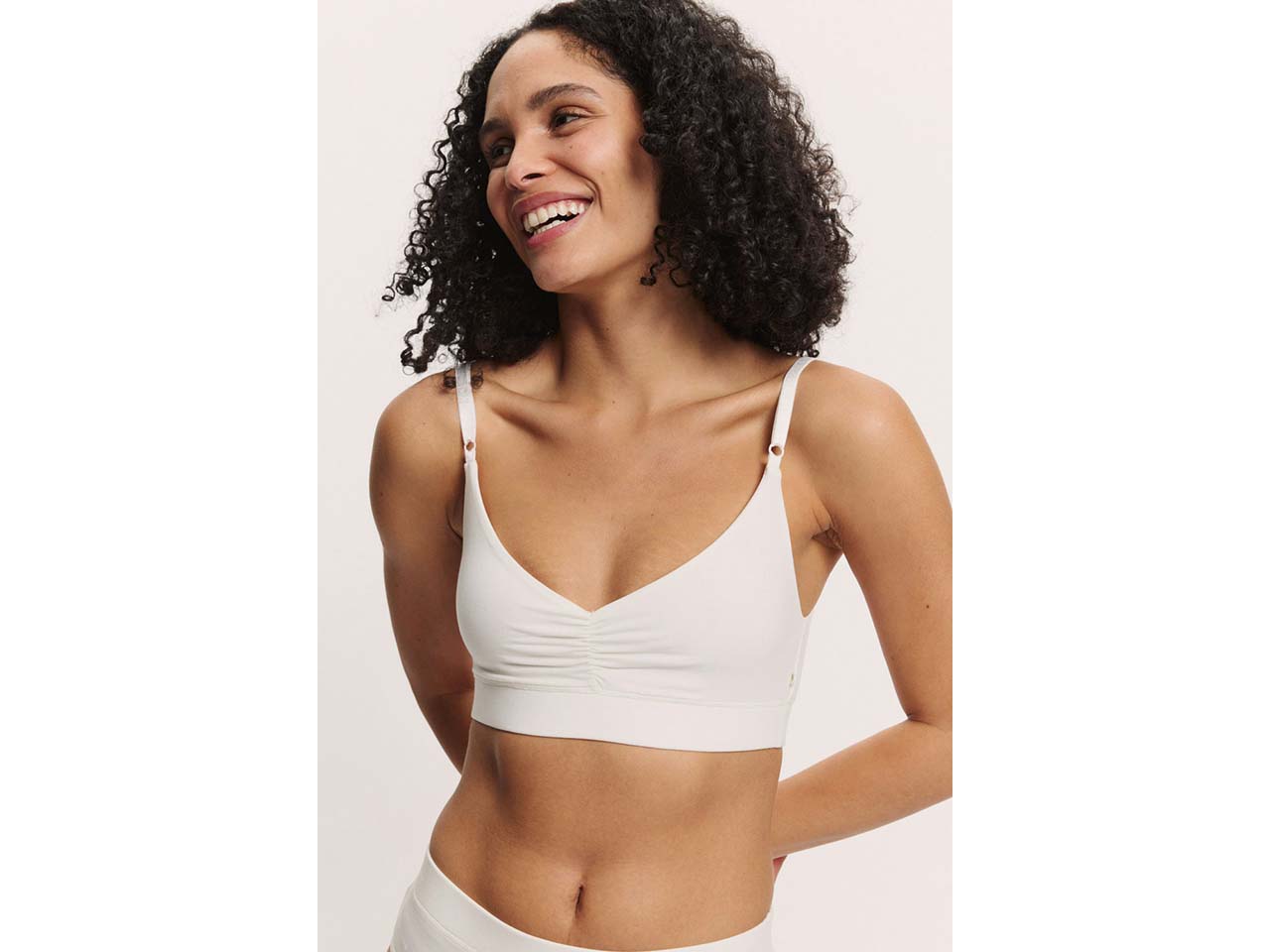 tranquillo Damen-Bralette 'Nolaa' aus Tencel, white, Gr. S