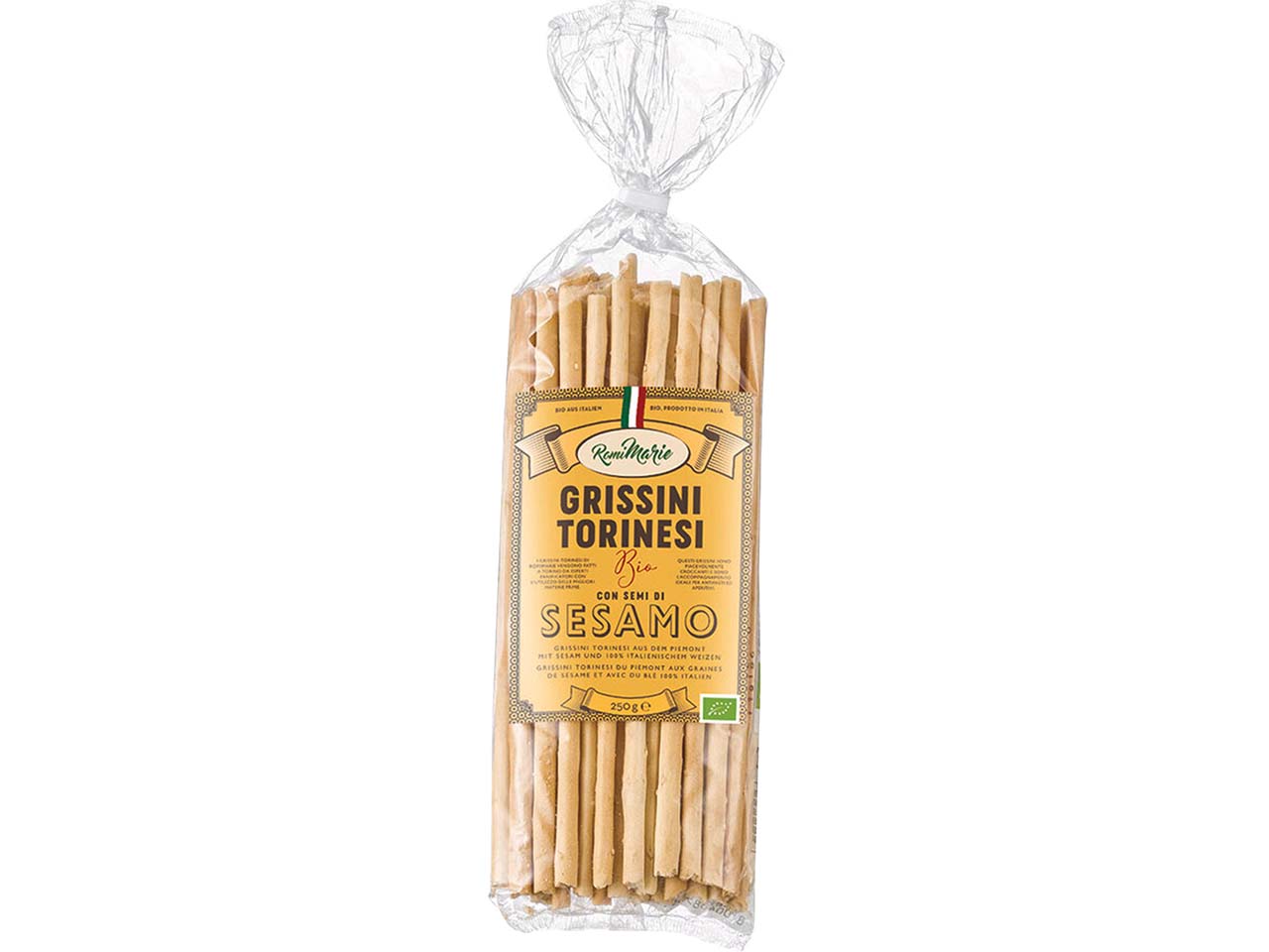 RomiMarie Bio-Grissini Torinesi mit Sesam, 250 g