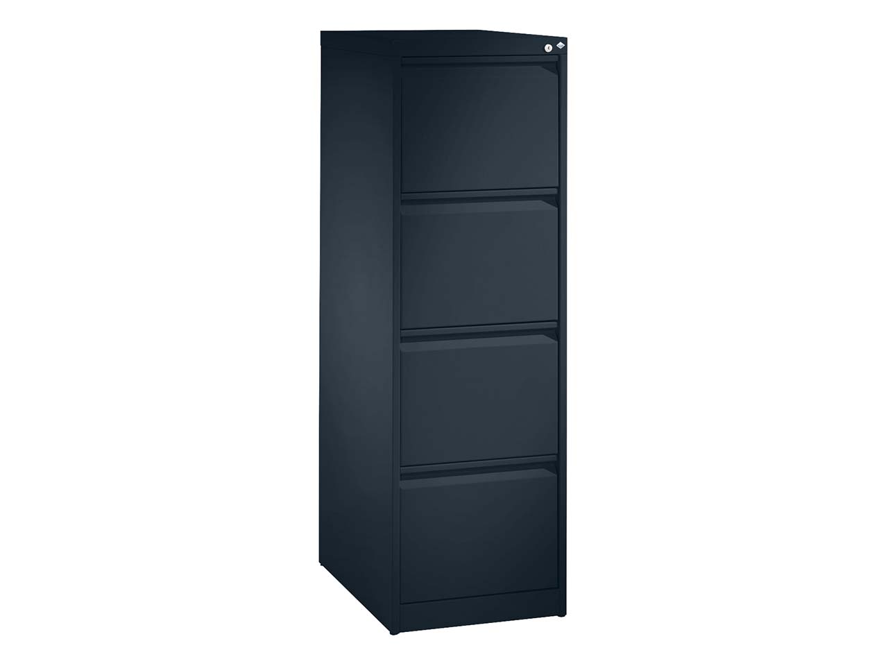 Hängeregistraturschrank einbahnig, 4 Schubladen, anthrazit/anthrazit