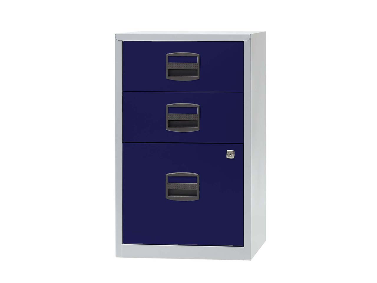 Bisley Home Container, 1 HR + 2 Schübe grau/blau