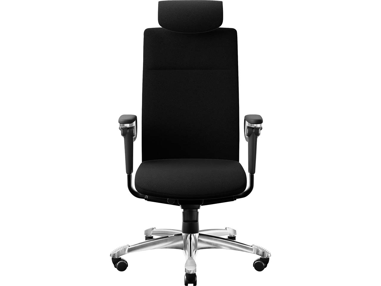 HAG Bürodrehstuhl "Tribute 9031" TiltDown AL, Kopfstütze, Gestell: si, Stoff: "Cura" black