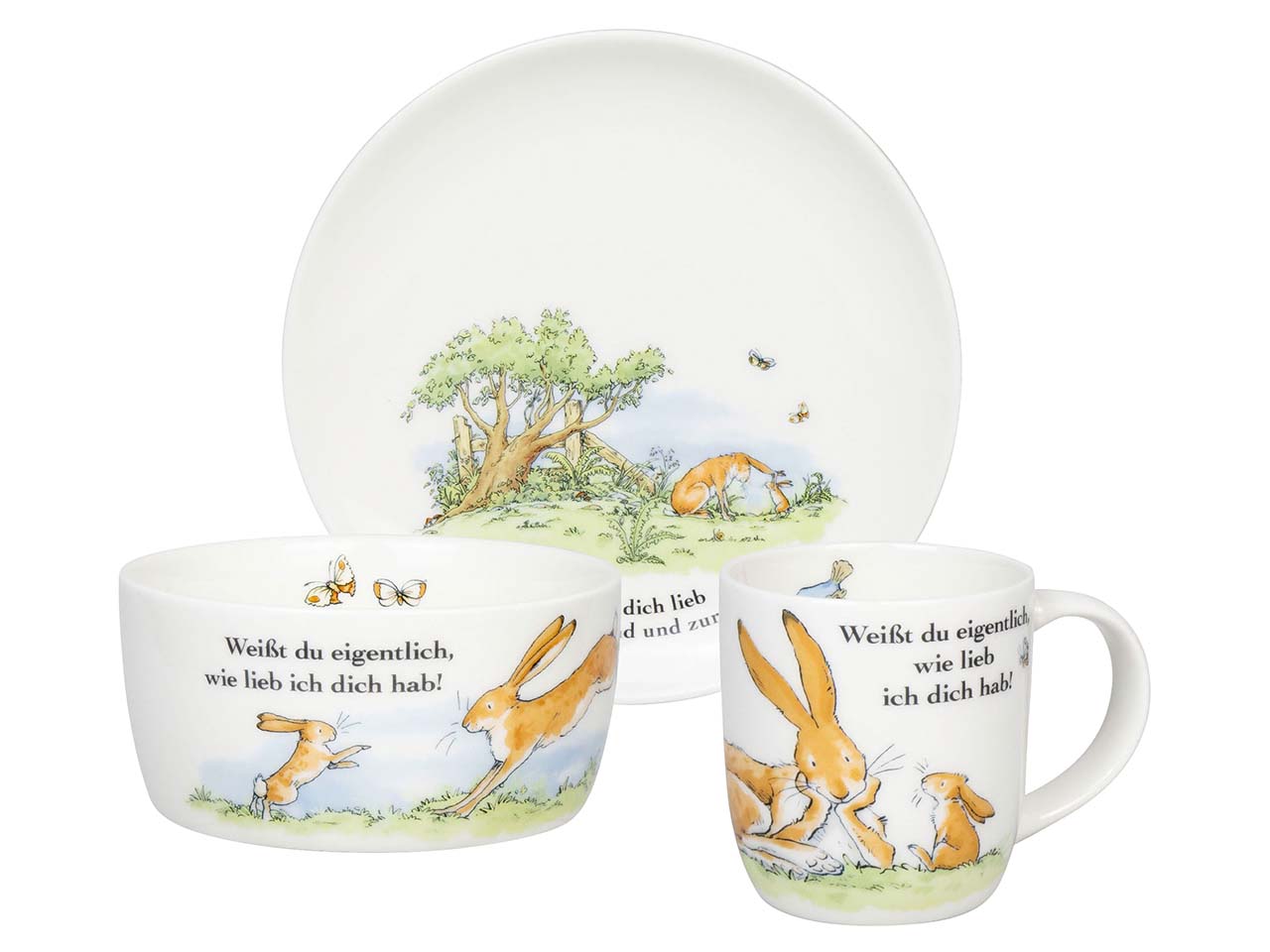 Könitz Kinder-Geschirr-Set "Weißt du eigentlich, wie lieb ich dich hab?"