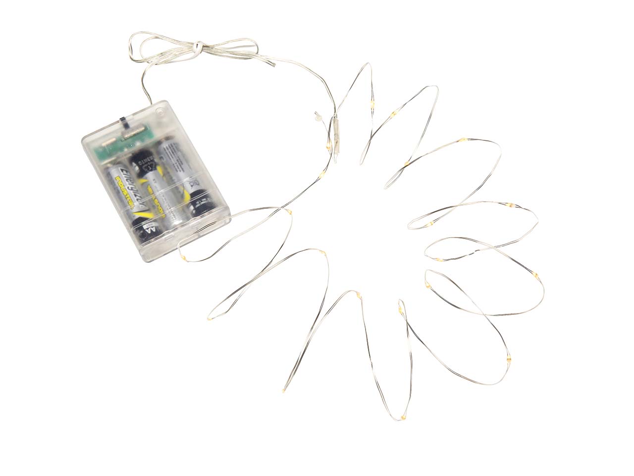 Konstsmide Micro LED-Lichterkette, 6h Timer, 40 Dioden warmweiß
