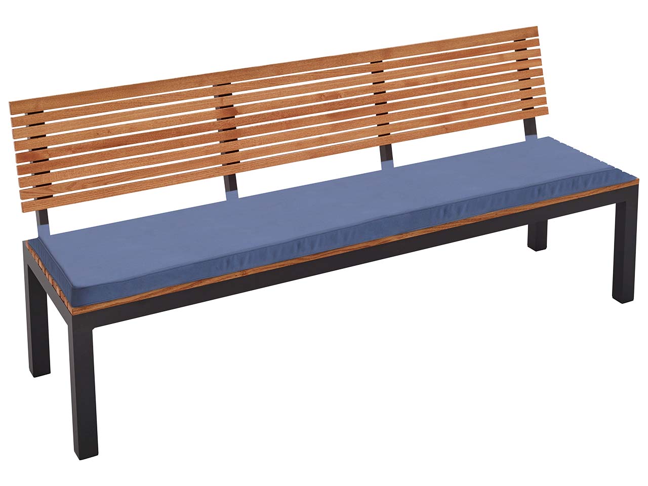 Auflage für Gartenbank 'Berrissimo' 146 cm, Bezug aus Polyester, blau