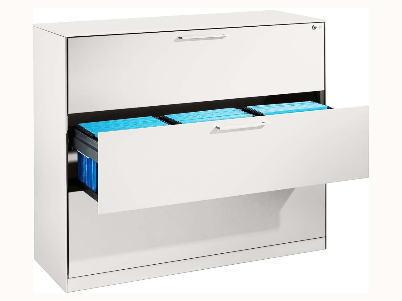 Hängeregistraturschrank "Pureness", Höhe 101 cm  (BxT) 120 x 43,5, weiß