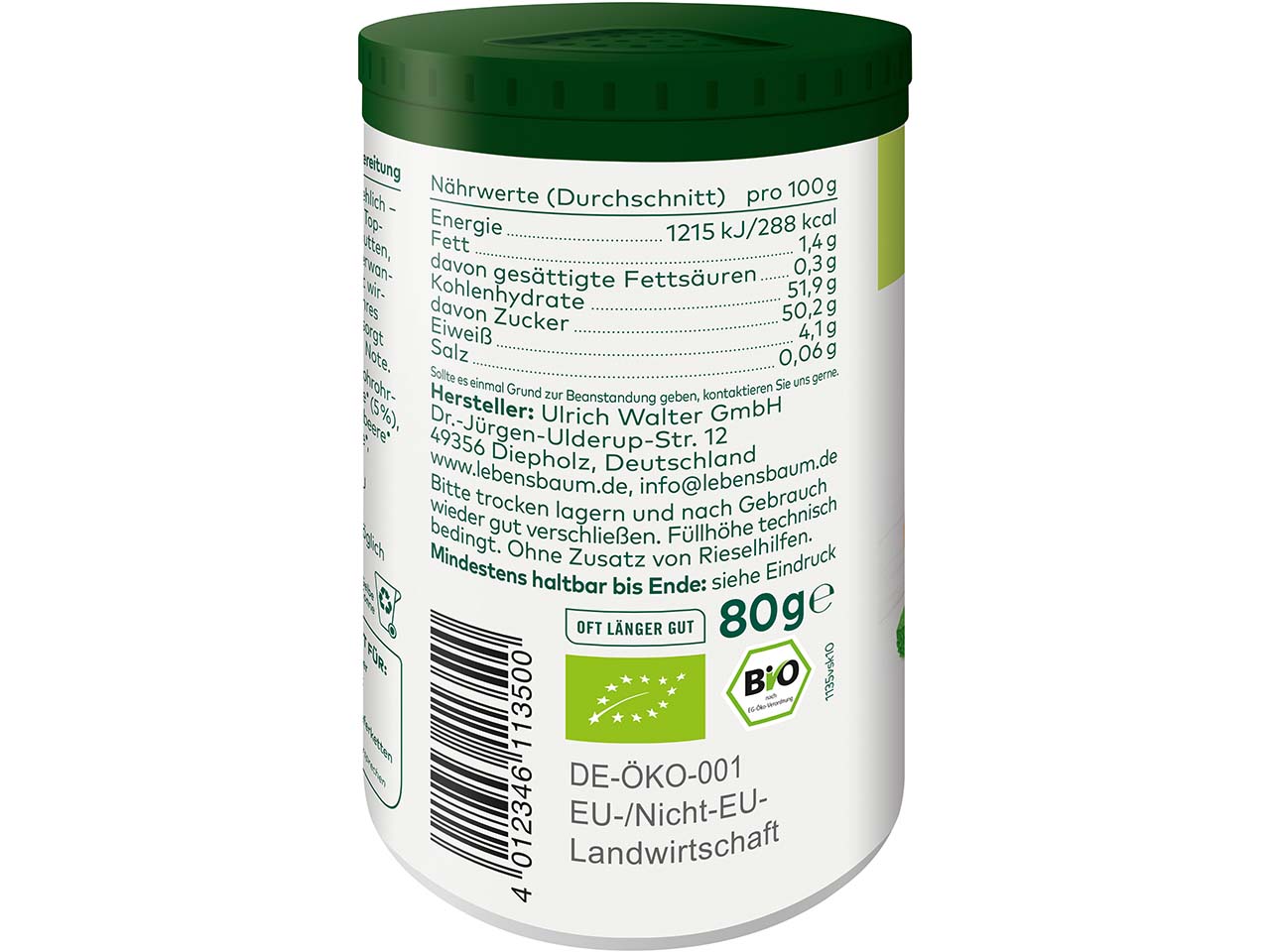 LEBENSBAUM Bio-Gewürzmischung "Fruchtige Vielfalt", 80 g
