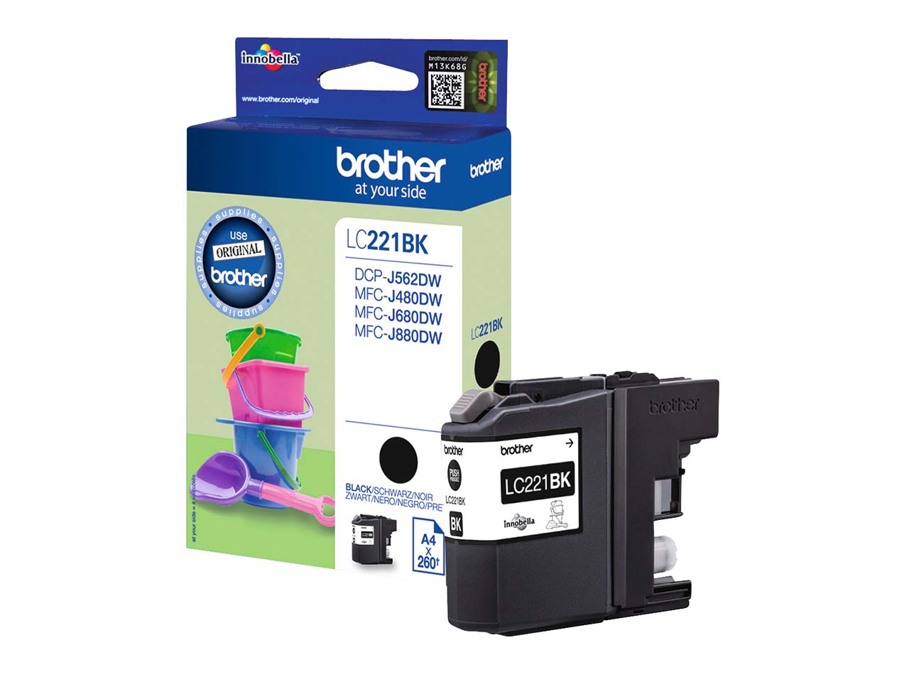 Brother Tintenpatrone LC-221BK schwarz
