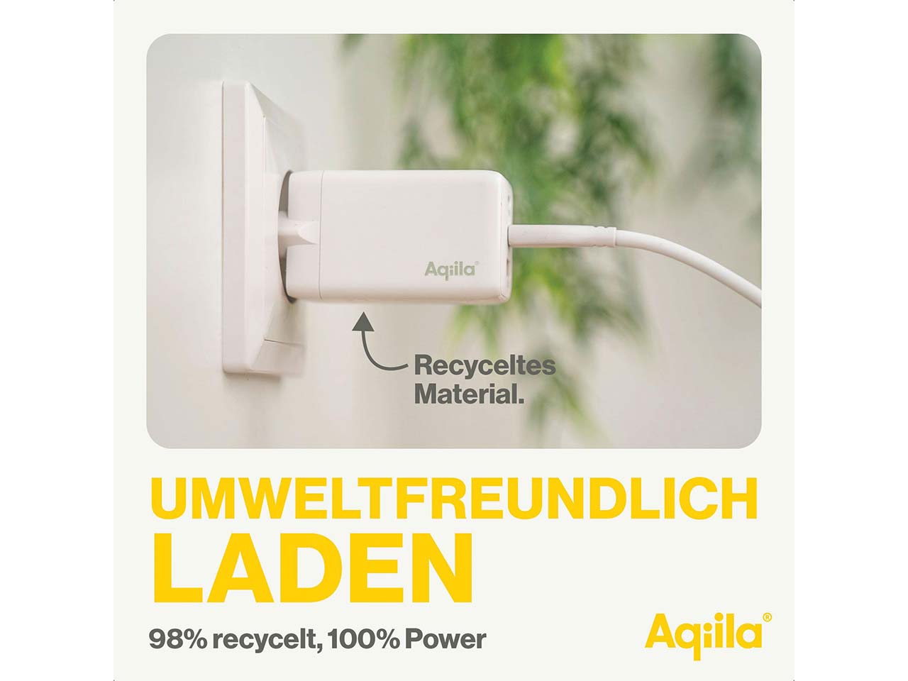 Aqiila USB Ladegerät und Ladeadapter "Chargebird W3"