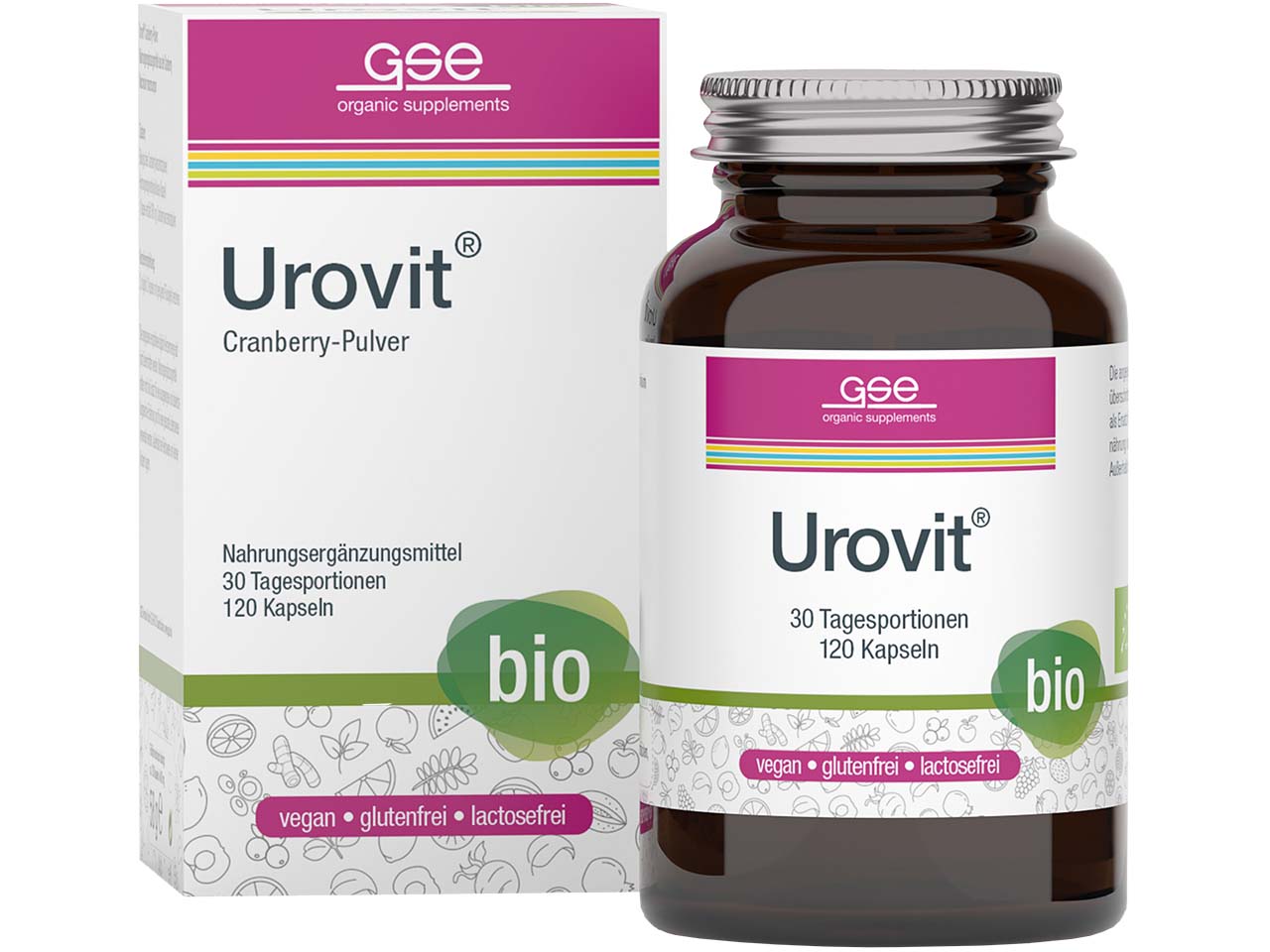 GSE Bio-Kapseln "Urovit" Cranberry-Pulver, 120 Stück