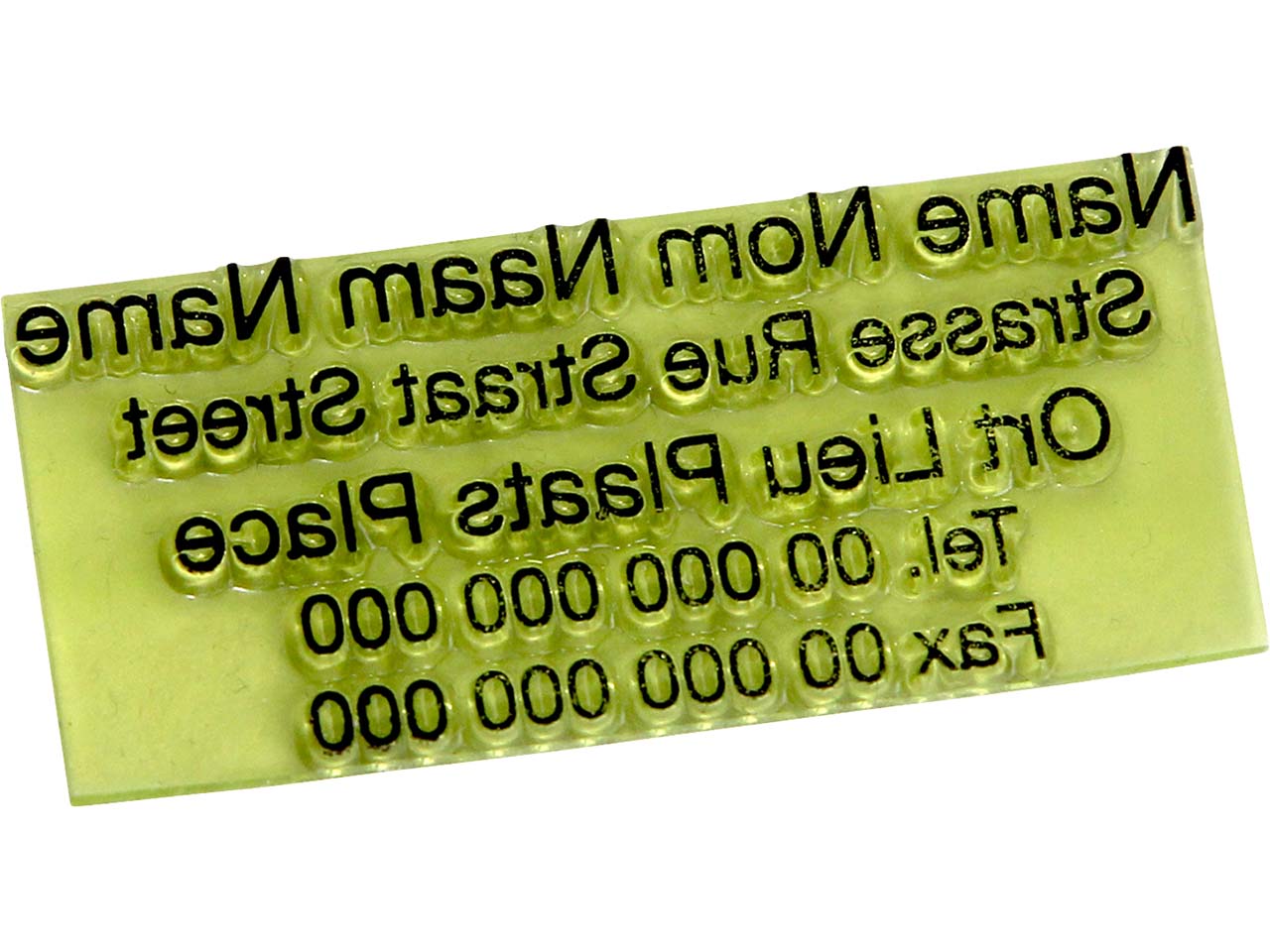 Colop Ersatztextplatte P40 6-zeilig ohne Logo