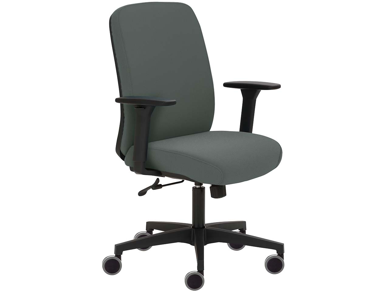 Bürodrehstuhl "2219" mit Armlehnen, grau