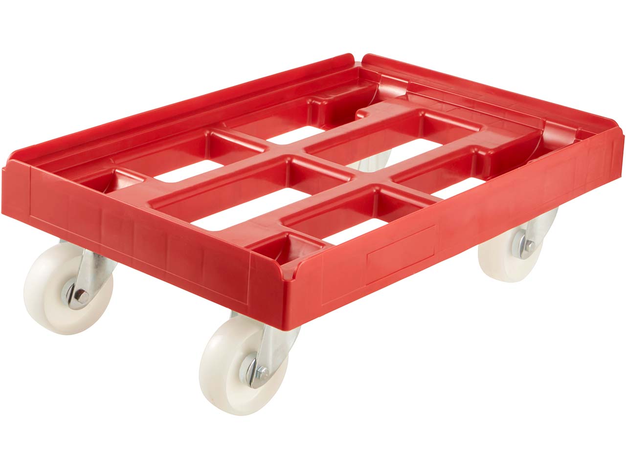 keeeper Transportroller "Rolf" Tragkraft bis 300 kg, 61 x 41 x 19 cm, rot