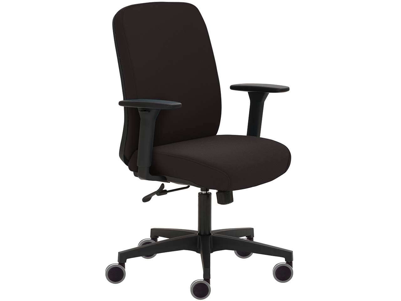 Bürodrehstuhl "2219" mit Armlehnen, schwarz