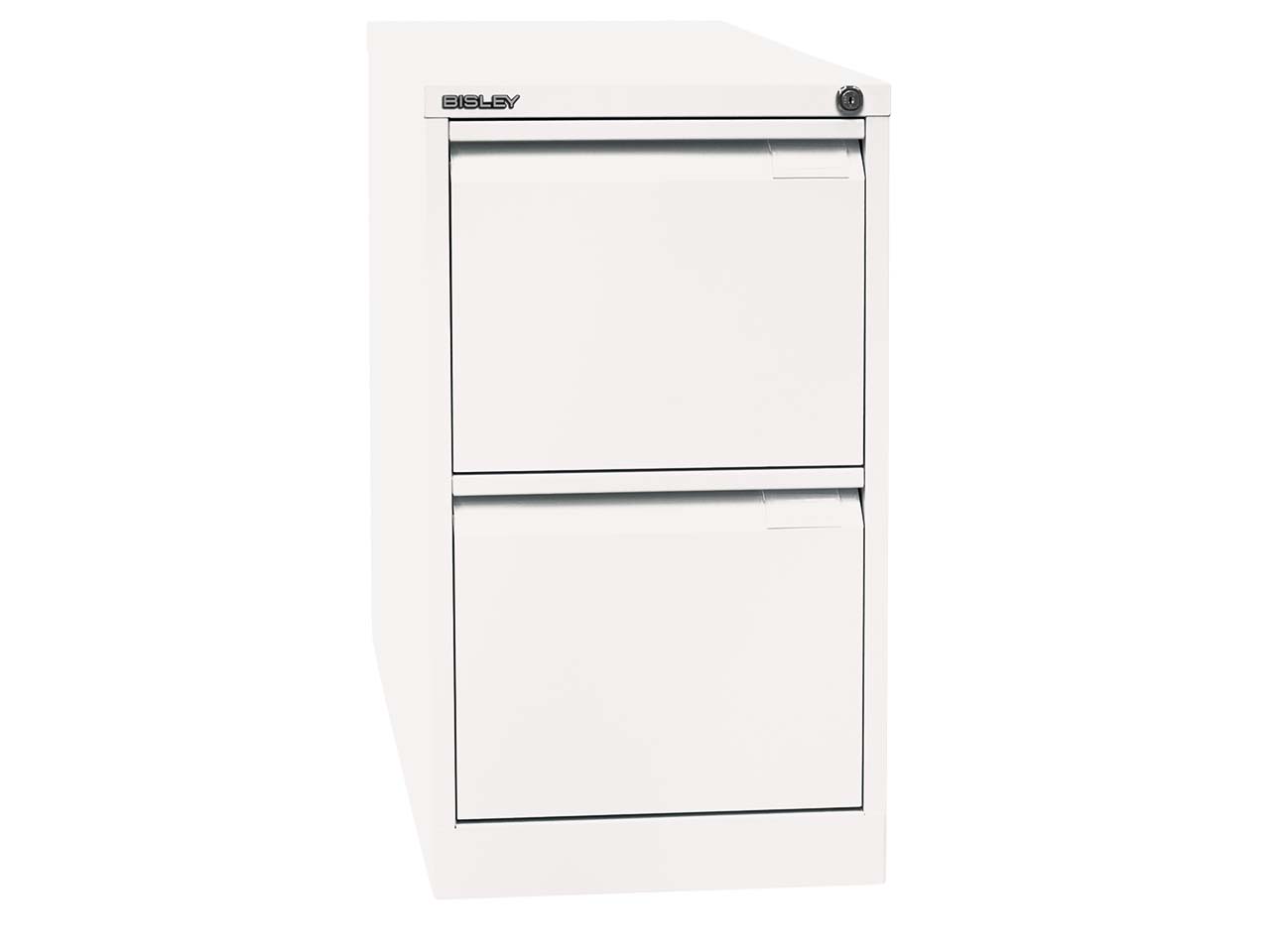 Bisley Hängeregistraturschrank verkehrsweiß 2Schubladen 1-bahnig