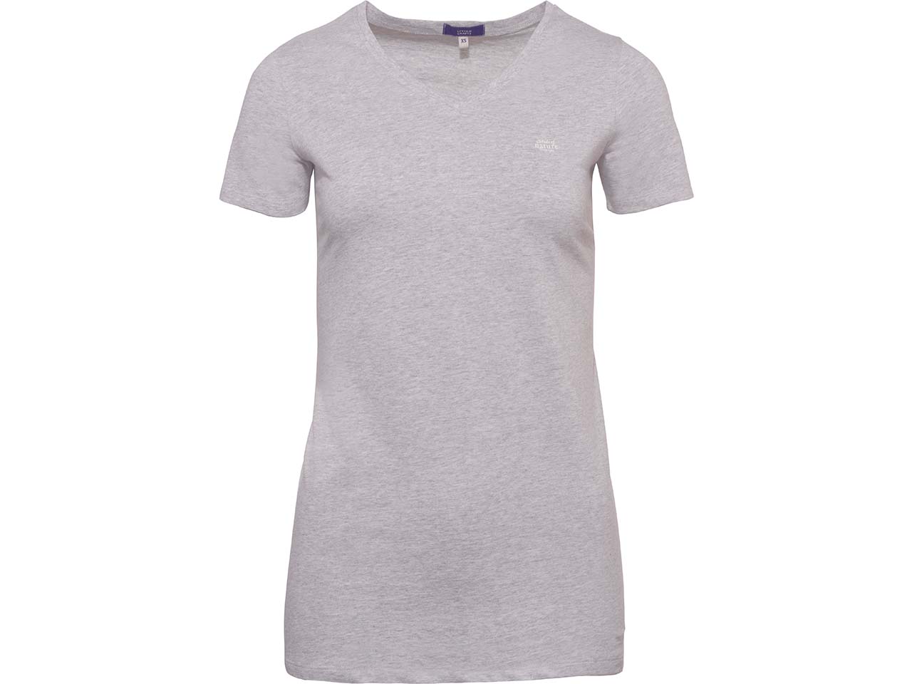 Living Crafts Bio-Damen-Schlafshirt "MARA" mit V-Ausschnitt, grey melange, Gr. S