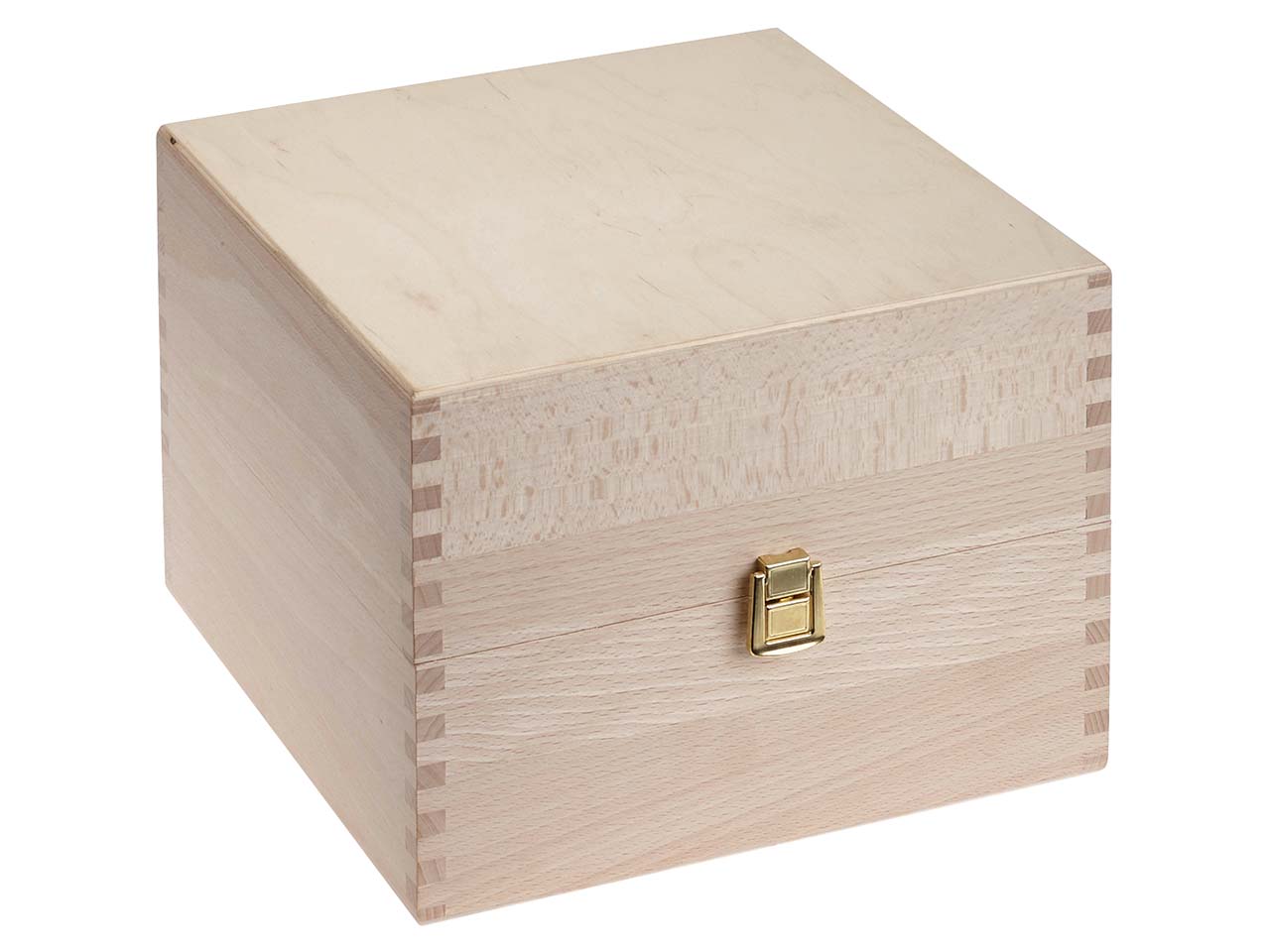 Karteikartenbox aus Holz mit Deckel, DIN A7