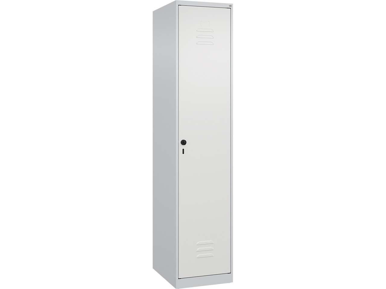 C+P Spind Classic PLUS, 1 Abteil, 1850x400x500mm, Lichtgrau/Verkehrsweiß