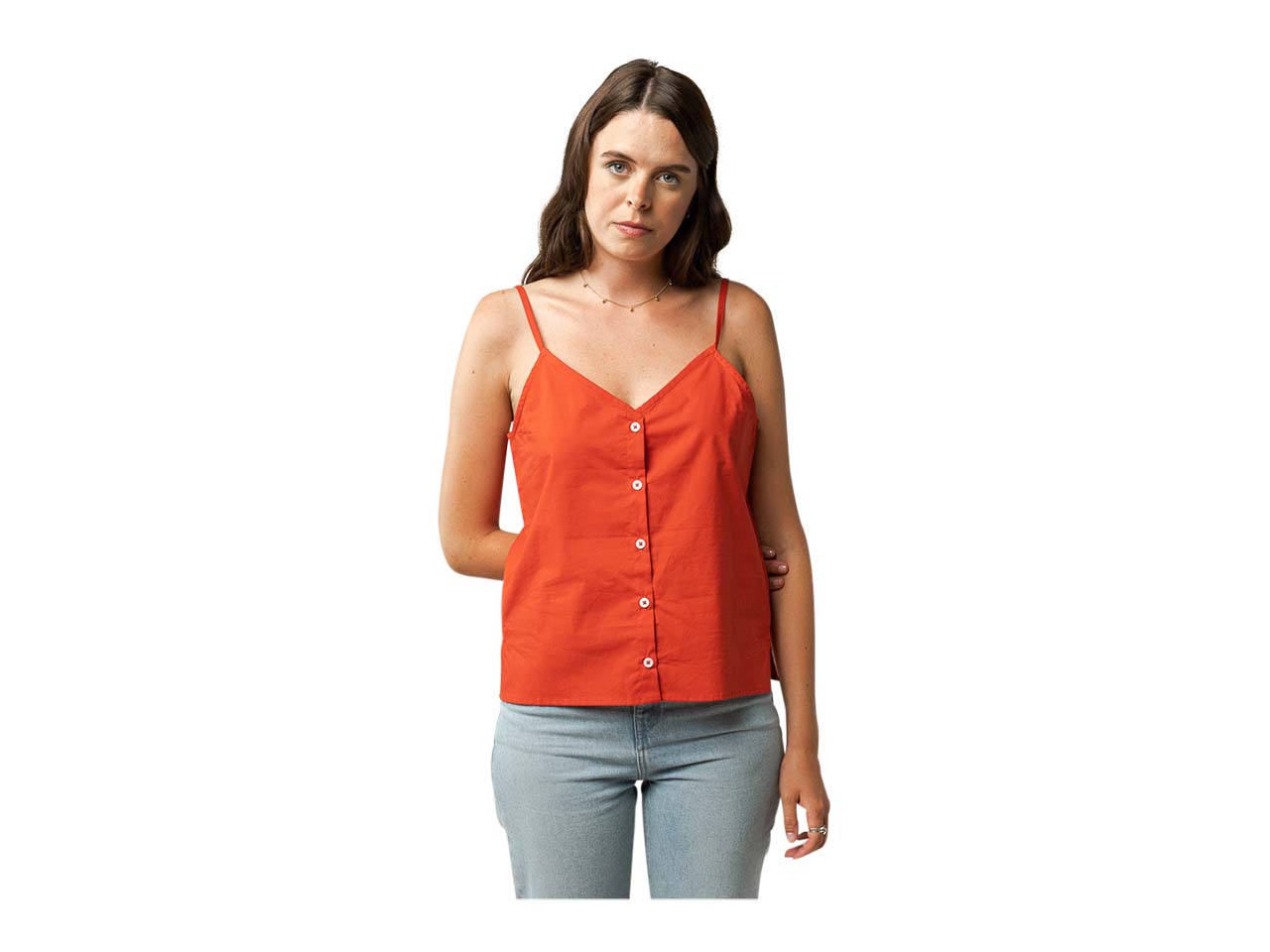 MELA Bio-Damen-Top "MOHINI" tomato, Gr. S
