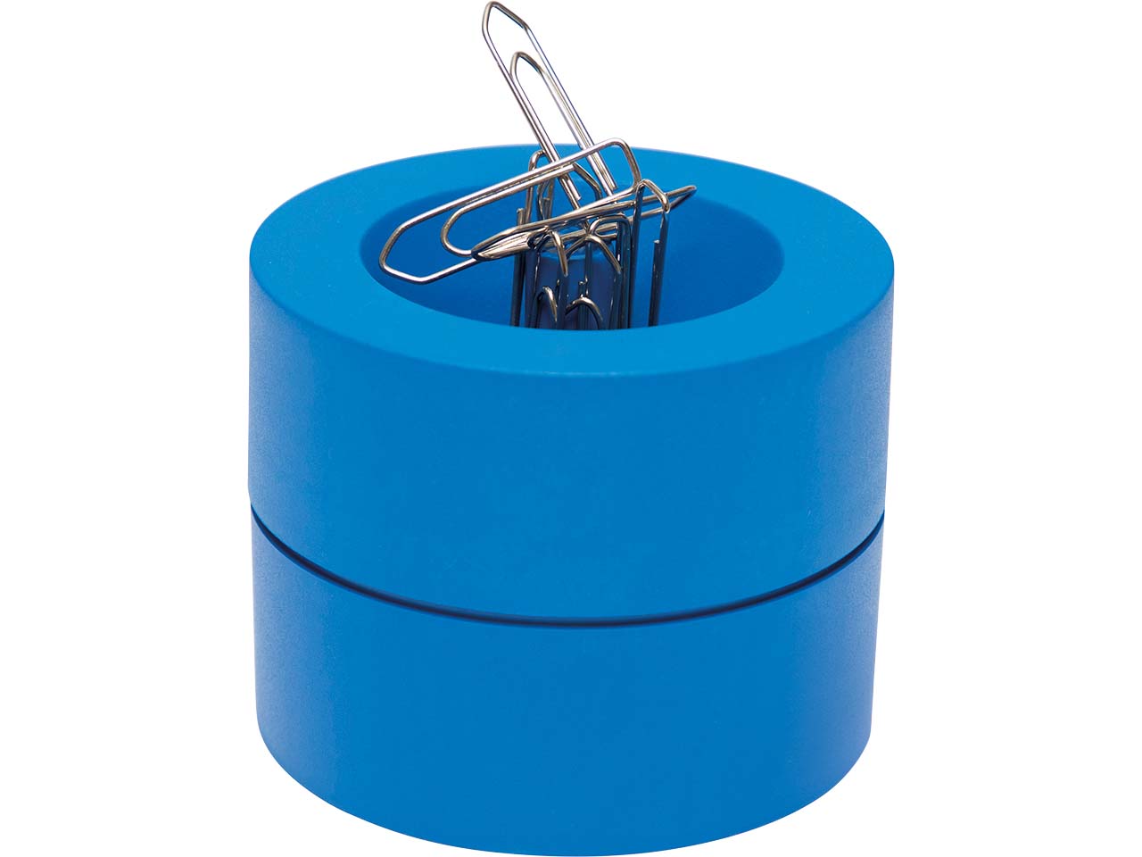 MAUL Klammerspender "MAULpro" inkl. 15 Büroklammern, blau