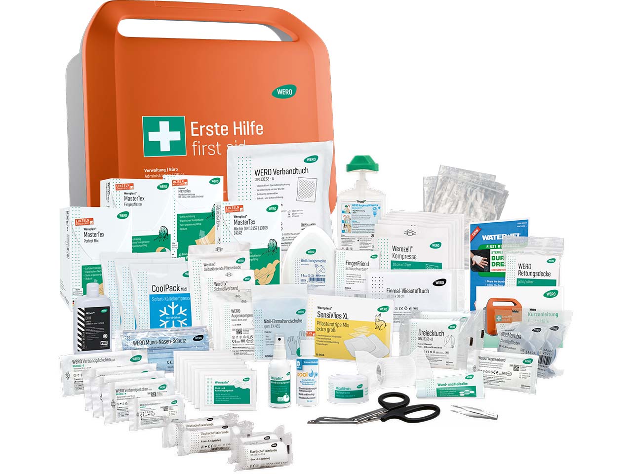 WERO Erste-Hilfe-Koffer "Smart Case" DIN 13157, groß, für Verwaltung/Büro