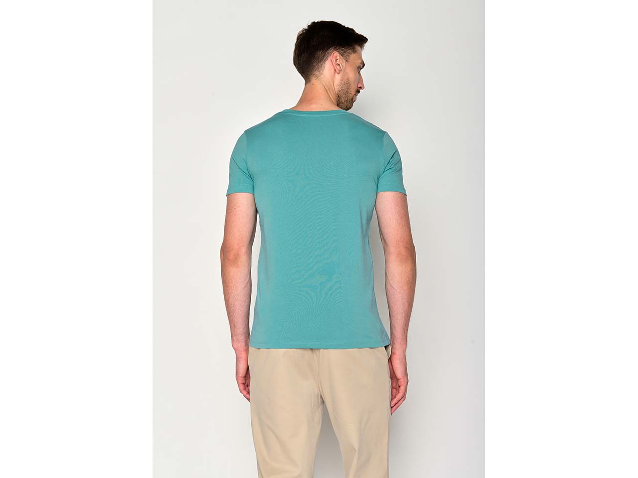 GREENBOMB Bio-Herren-T-Shirt "Beach Bear" mit Rundhalsausschnitt, marine blue, Gr. M