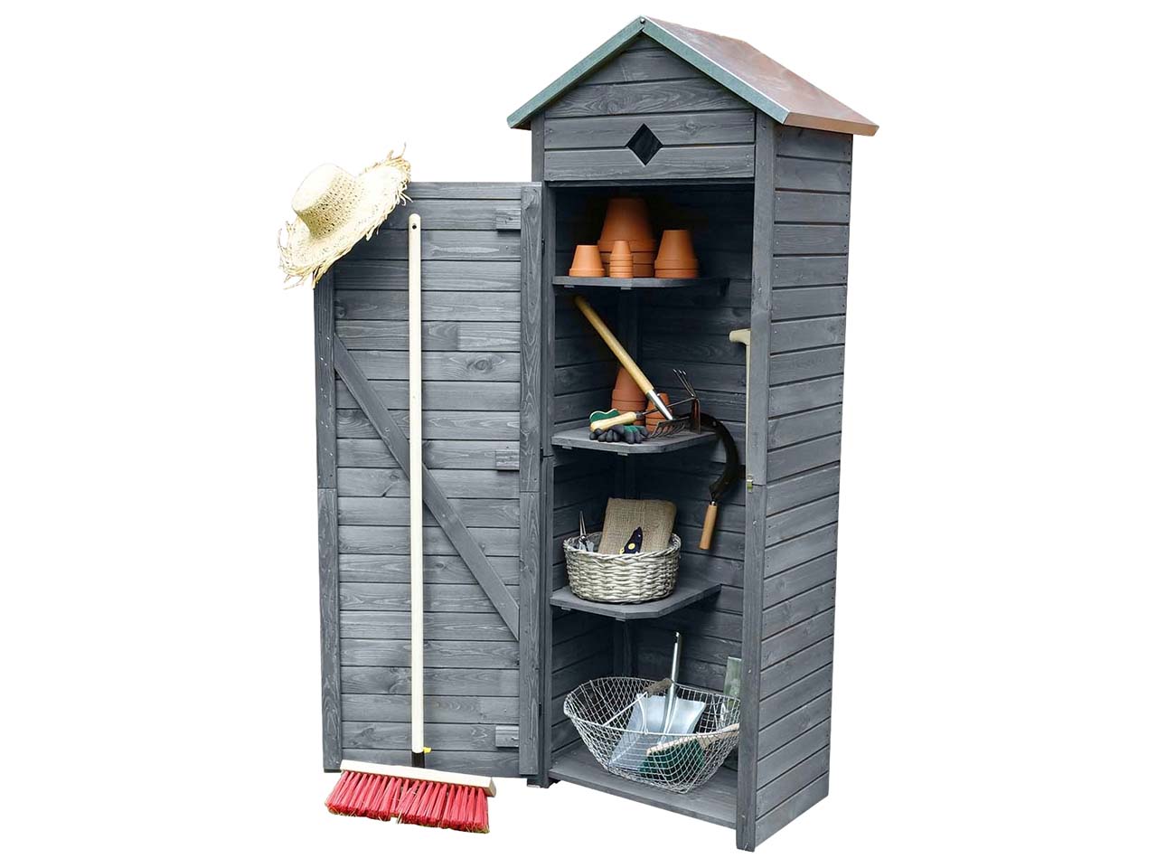 Gartenschrank "Babylon", grau