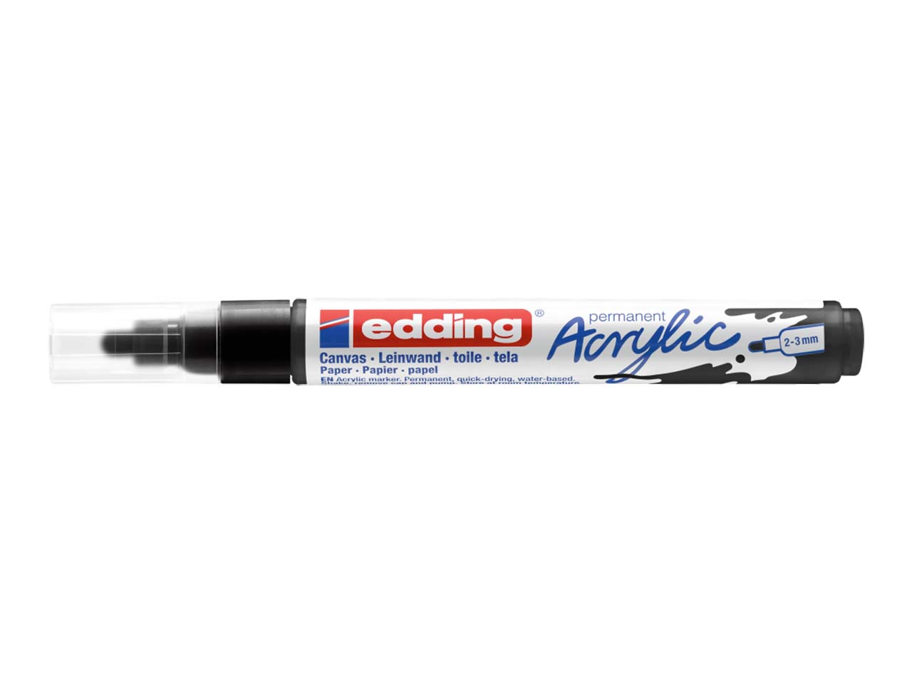 edding Acrylmarker "Acrylic 5100" Rundspitze mittel, schwarz