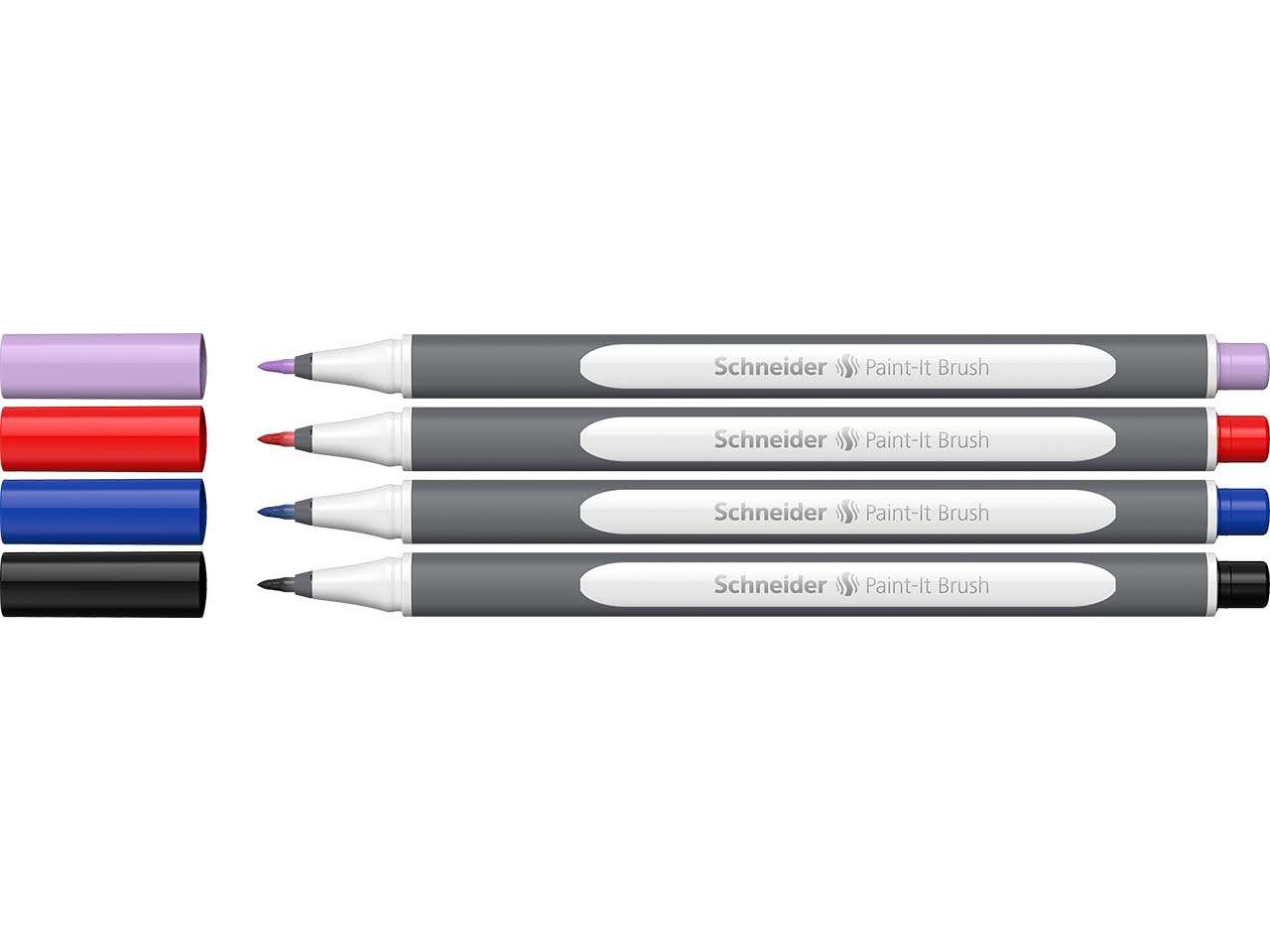 Schneider 4er Set Brushpen "Paint-It" farbig sortiert