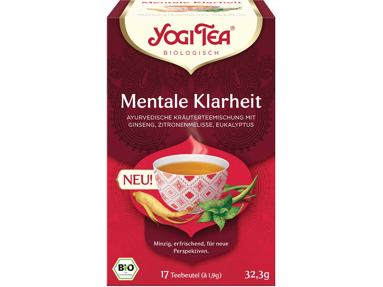 YOGI TEA Bio-Kräutertee "Mentale Klarheit", 32,3 g