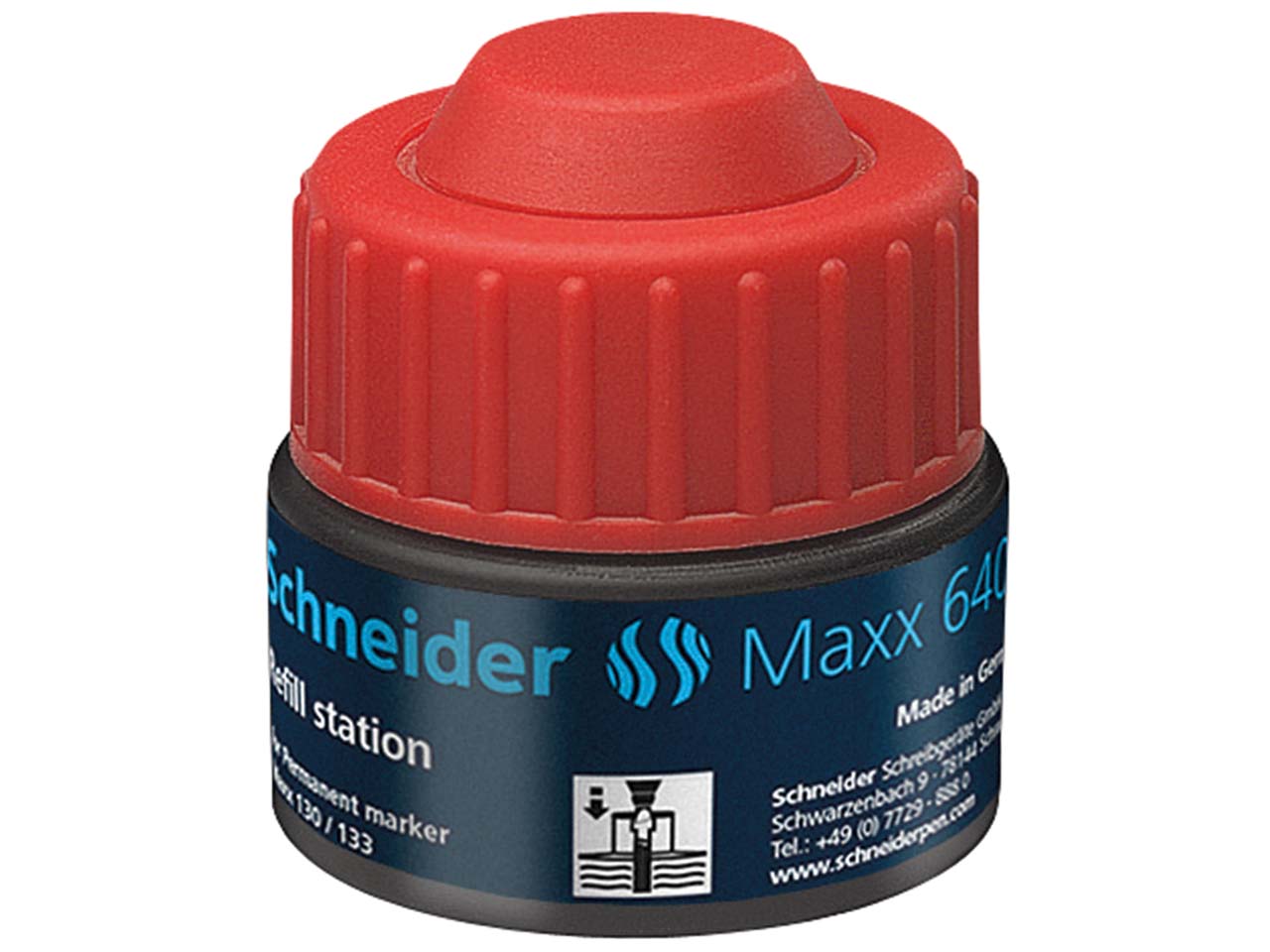 Schneider Nachfülltinte 640 für Permanent-Marker "Maxx 130/133" rot