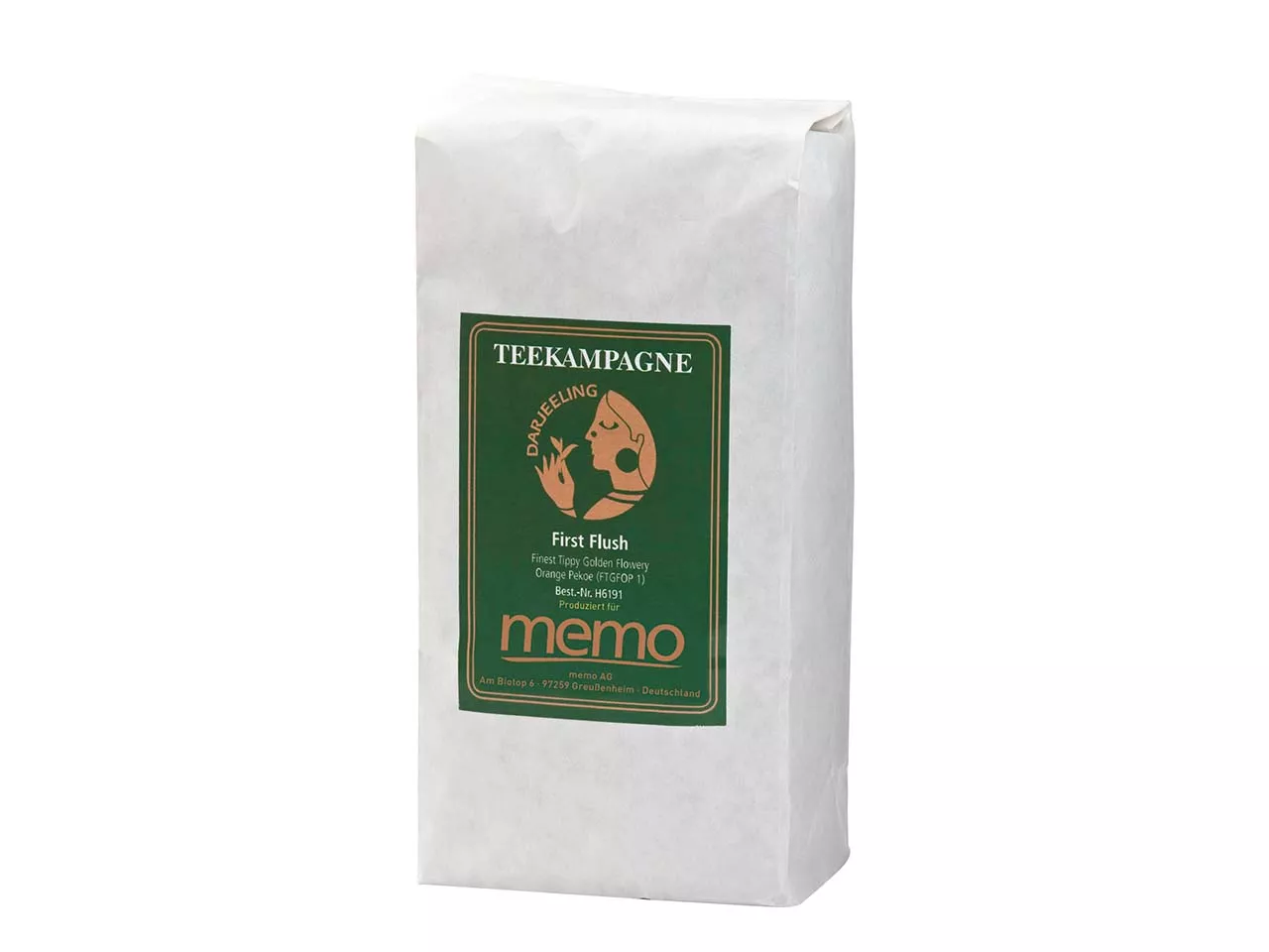 memo/Teekampagne Darjeeling First Flush Schwarztee Blend Bio/Naturland 500g