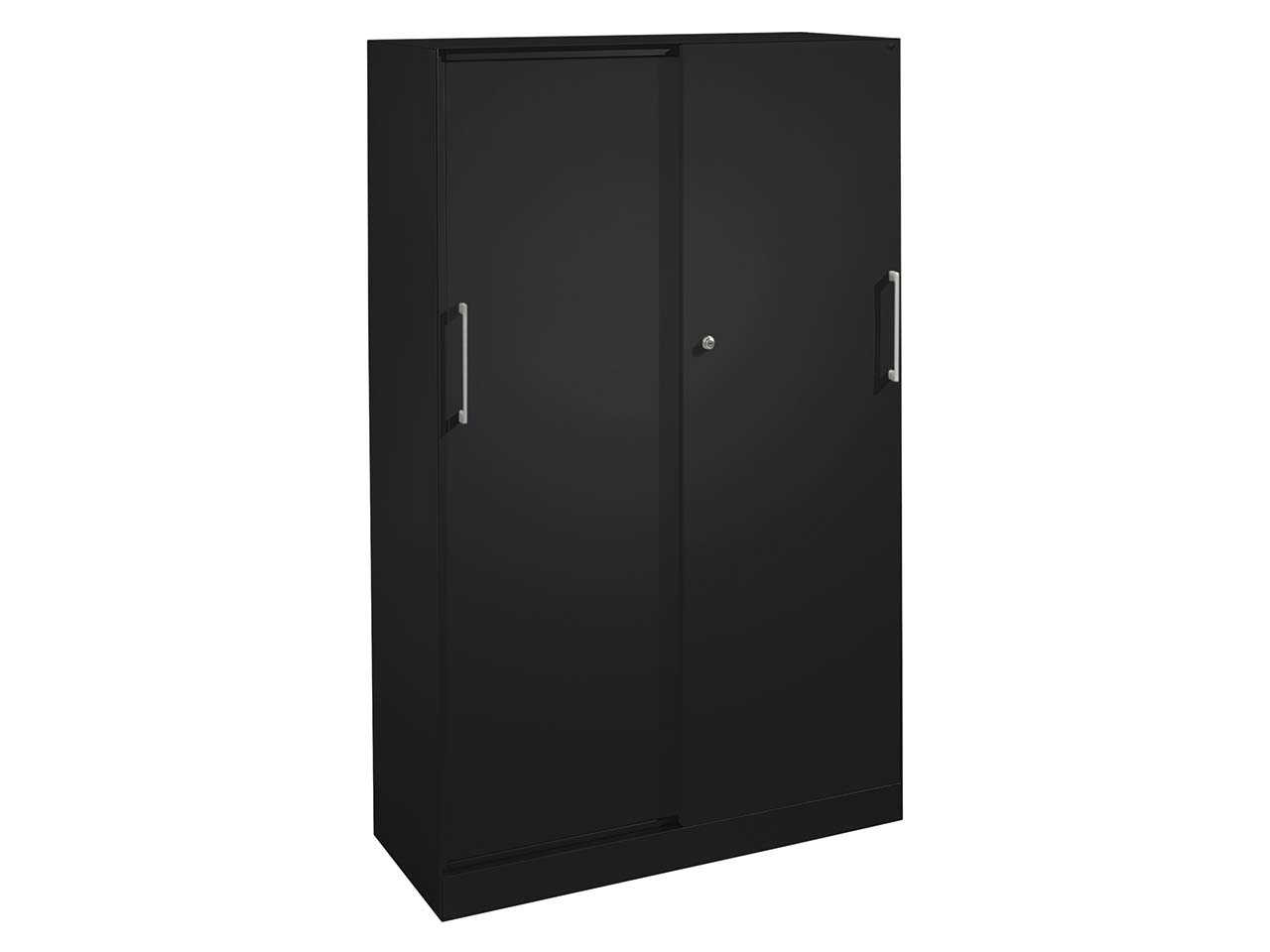 Schiebetürenschrank "CONTACT", Höhe 163,5 cm  (BxT) 100 x 43,5, schwarz