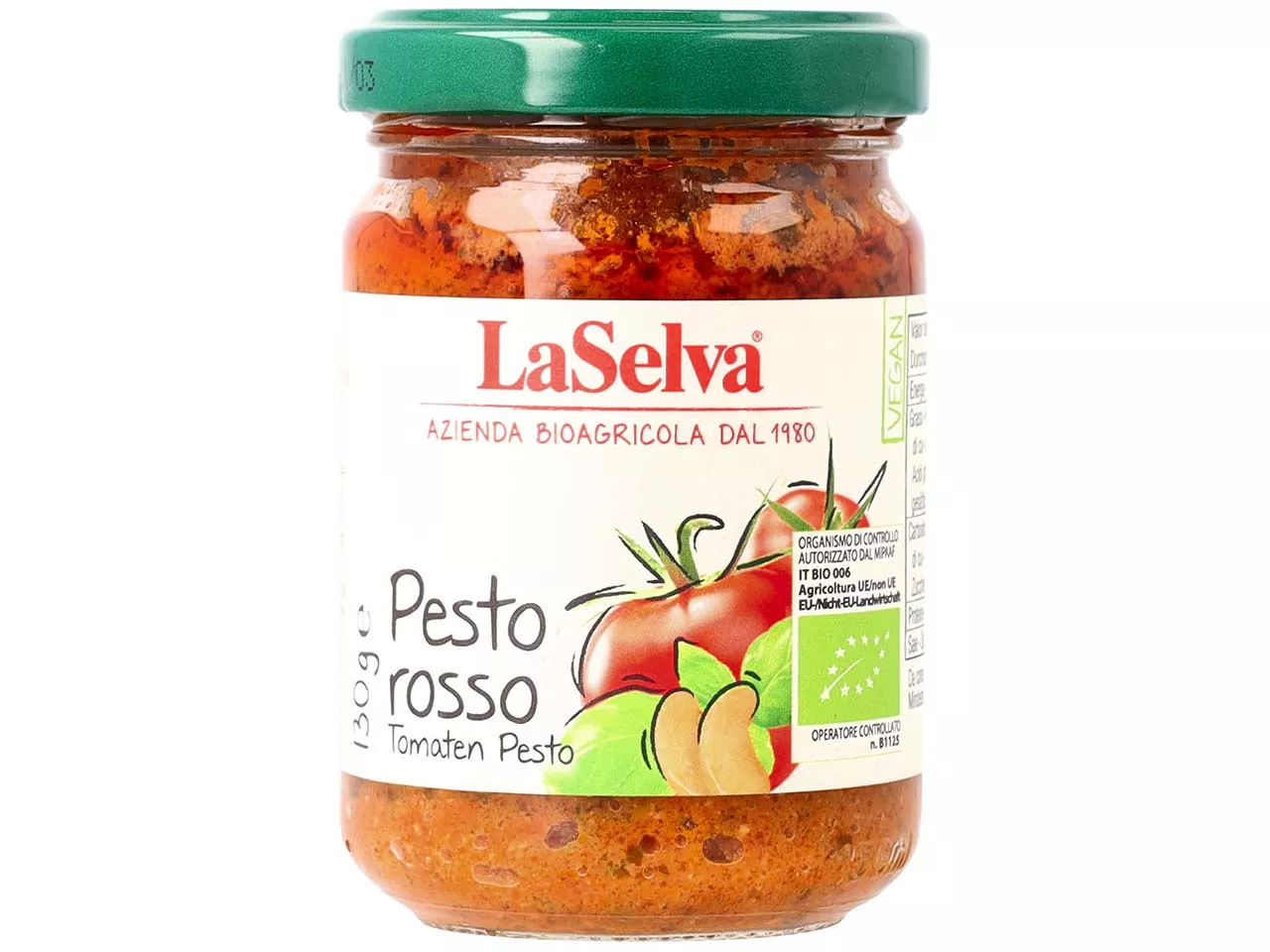 LaSelva Bio-Pesto "Rosso" Tomate, 130 g