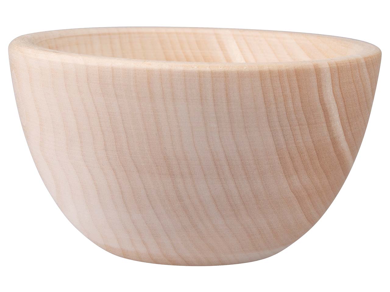 Schale aus massivem Lindenholz, 12 cm Ø, unbehandelt